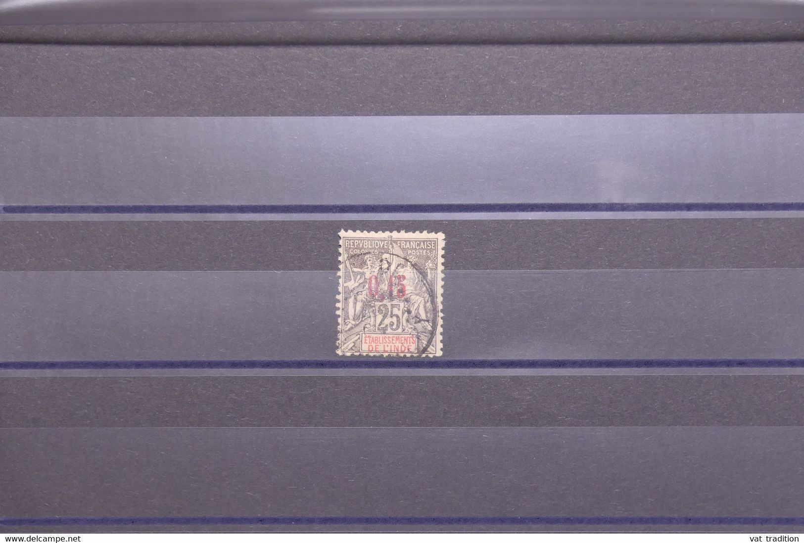 INDE - Type Groupe Surchargé 0.15 Sur 25ct - N° Yvert 22 - Oblitéré - L 137130 - Used Stamps