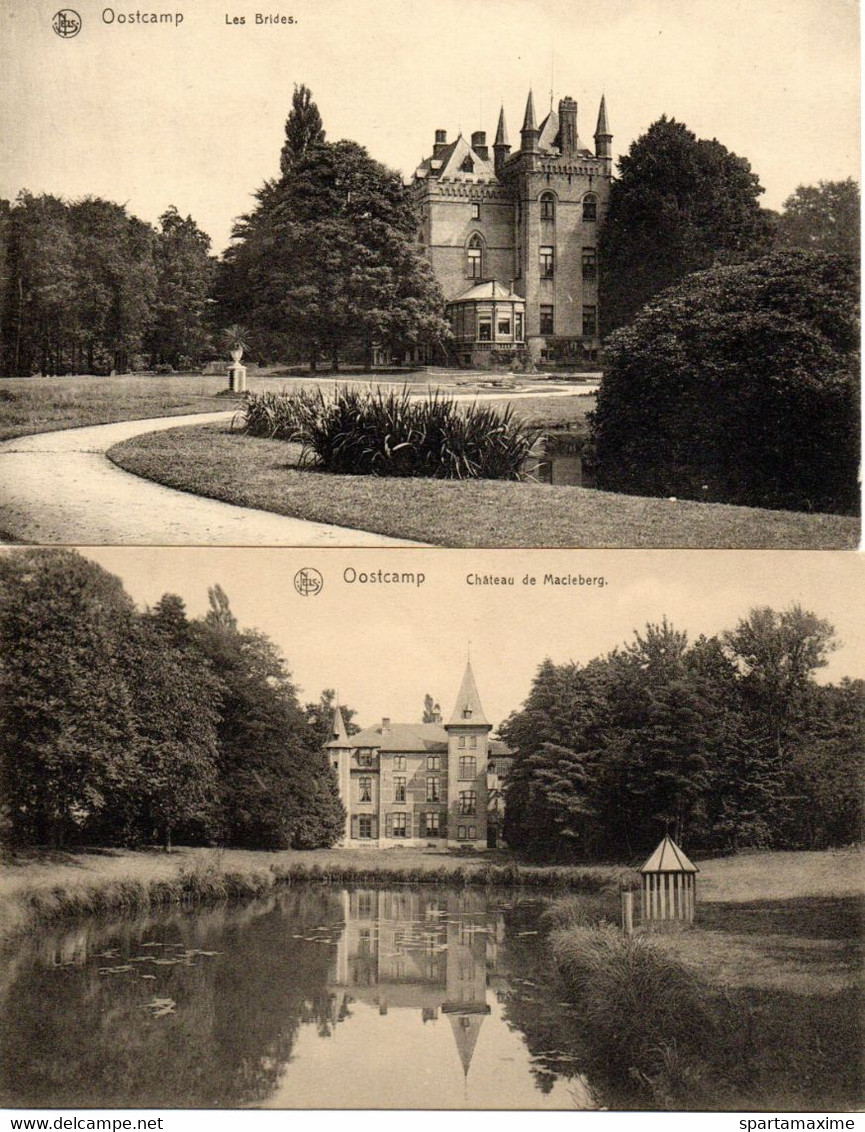 2 Prentbriefkaarten Oostkamp (kasteel Les Brides - Château De Macieberg) (niet Verzonden) - Oostkamp