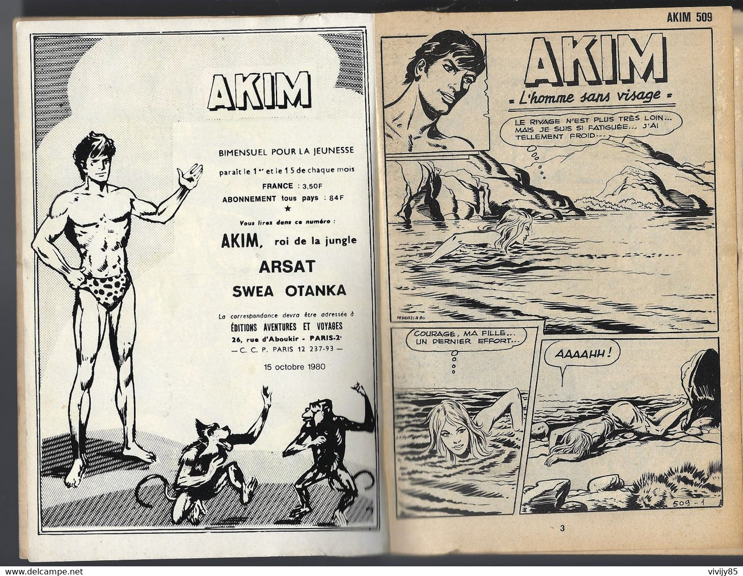 Album Bimensuel AKIM  N° 97 - 1980 - Comporte Les N° 509 , 510 , 511 , 512 - Akim