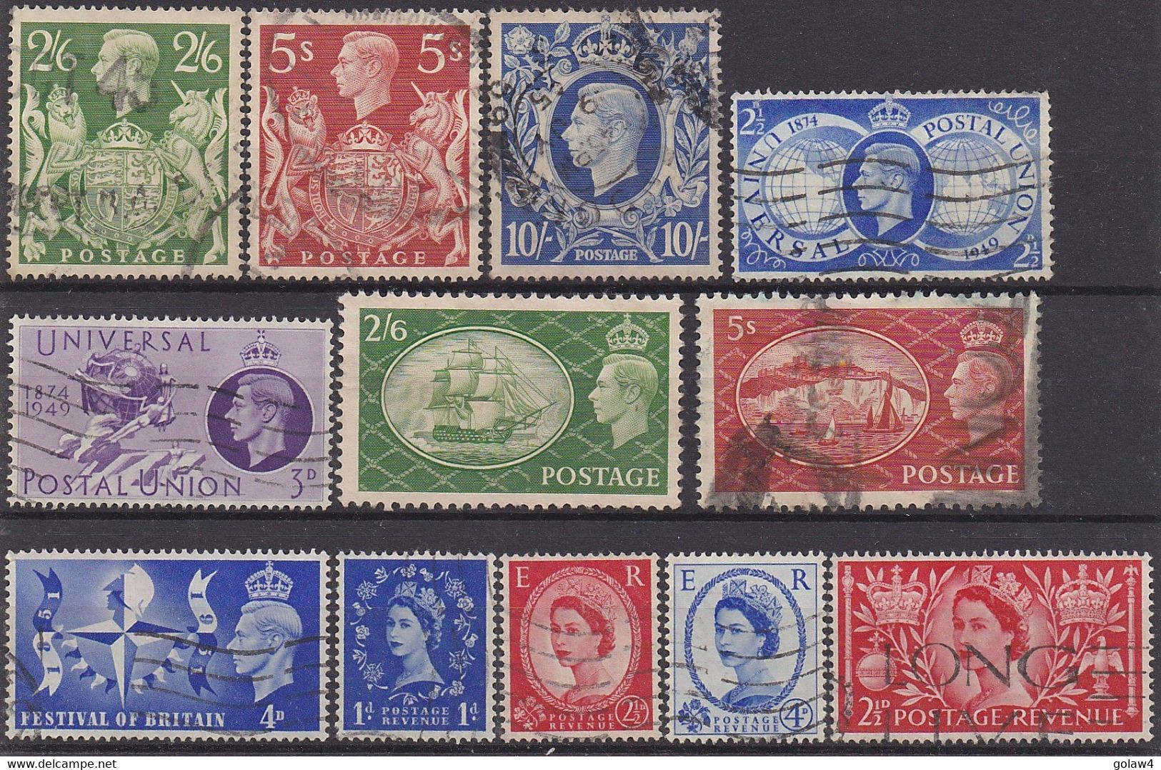 31216# GRANDE BRETAGNE VICTORIA EDOUARD VII GEORGE V GEORGE VI ELISABETH II Cote +130 Euros ENGLAND - Collections