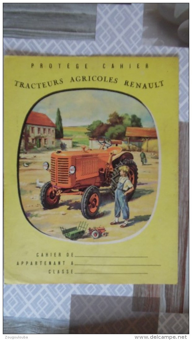 Protege Cahier Buvard RENAULT Tracteur Agricole - Landbouw