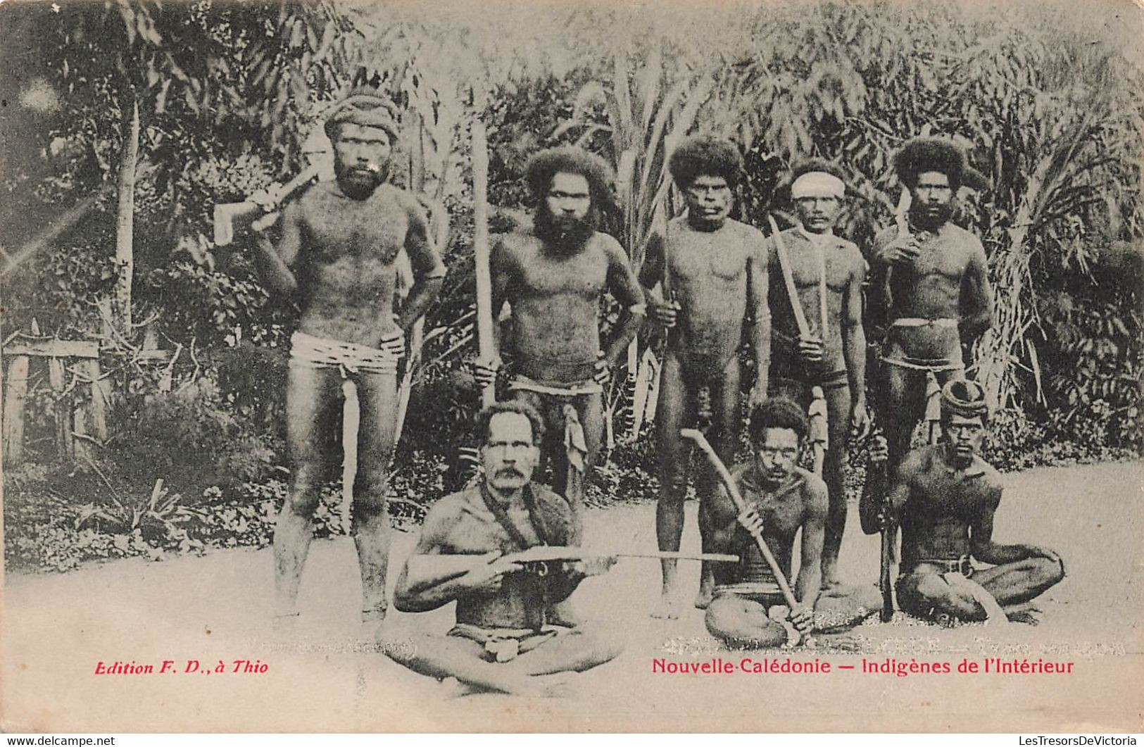 CPA NOUVELLE CALEDONIE - Indigenes De L'interieur - Edition F D à Thio - Nouvelle-Calédonie