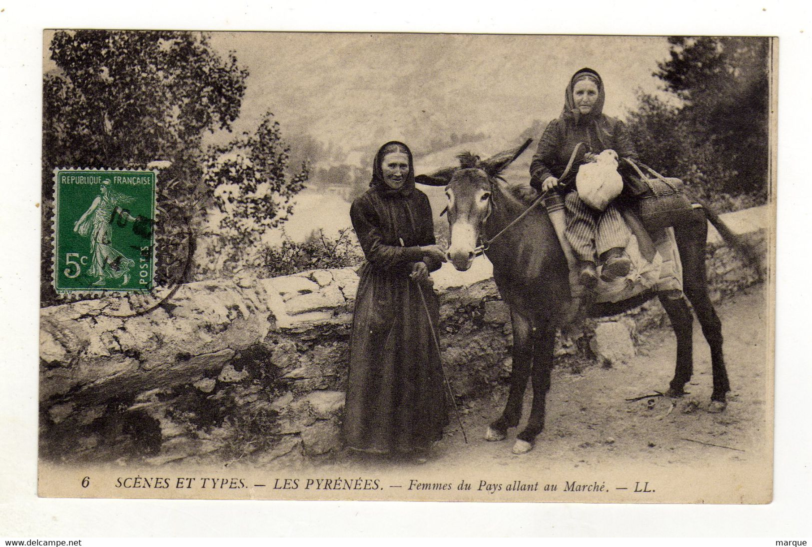 Cpa N° 6 Femmes Du Pays Allant Au Marché - Midi-Pyrénées