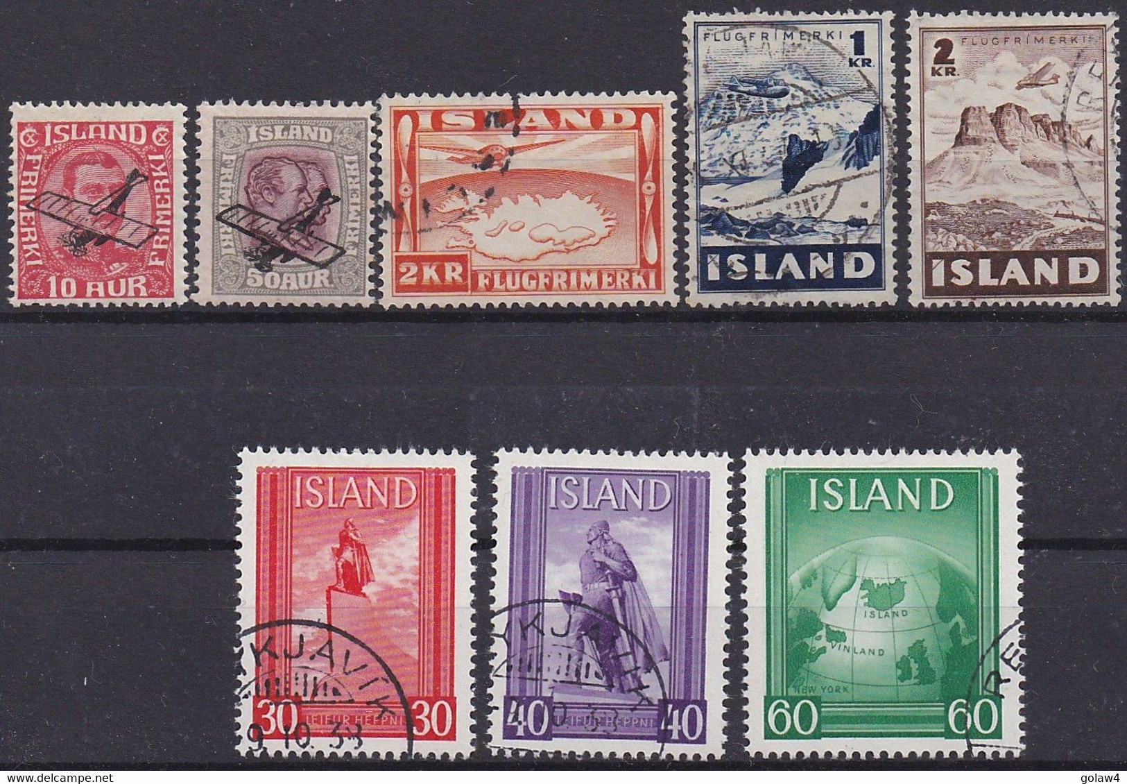 31222# ISLANDE LOT TIMBRES * & OBLITERES Cote + 160 Euros - Collezioni & Lotti