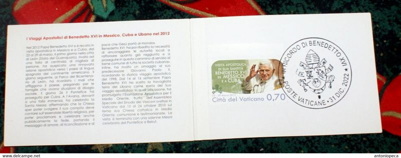 VATICAN 2022, DEATH POPE BENEDICT XVI° , ORIGINAL CANCEL - Nuevos