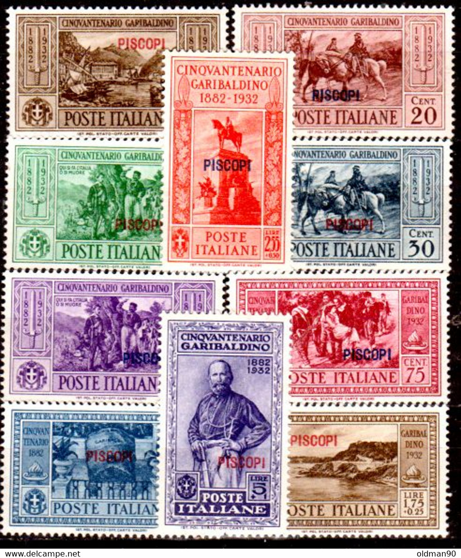 Egeo-OS-324- Piscopi: Original Stamps And Overprint 1932 (++) MNH - Quality In Your Opinion. - Egée (Piscopi)