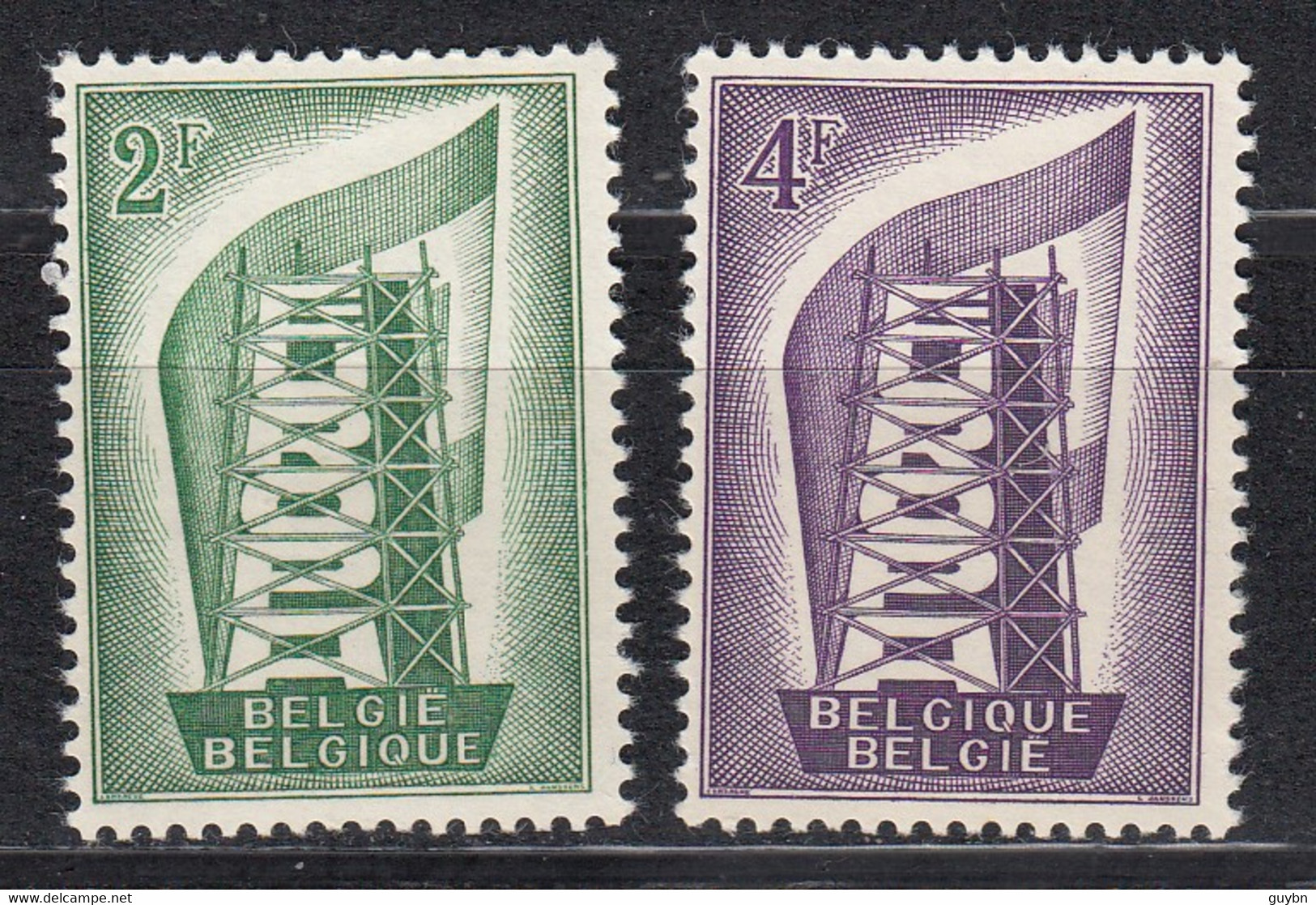 € Belgique 994 / 995 ** .. Europa CEPT 1956 ..  MNH .. Cote 15.00 € - 1956