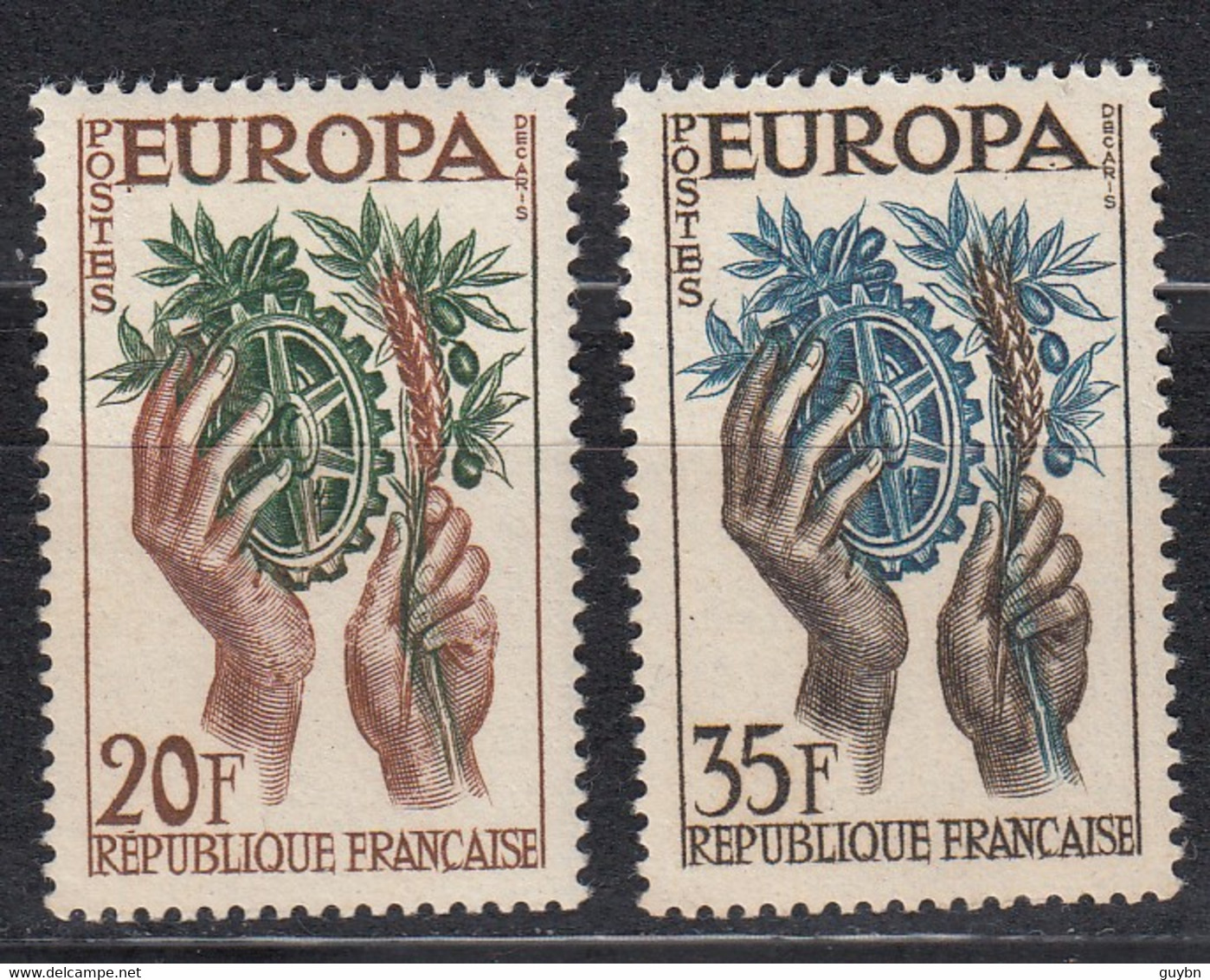 € France 122 / 1123 ** .. Europa CEPT 1957 ..  MNH .. - 1957