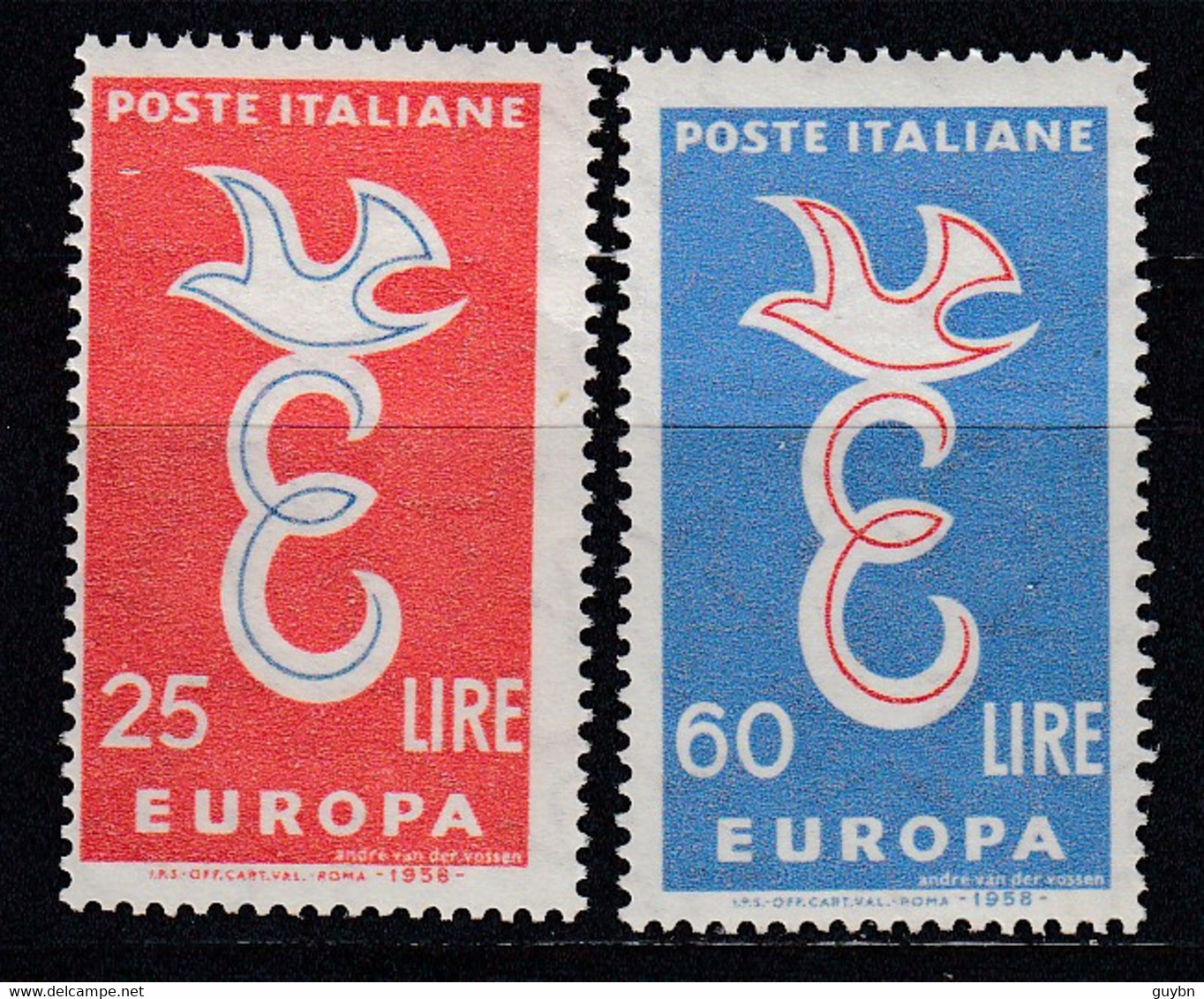 € Italie 765 / 766 ** .. Europa CEPT 1958 ..  MNH .. - 1958