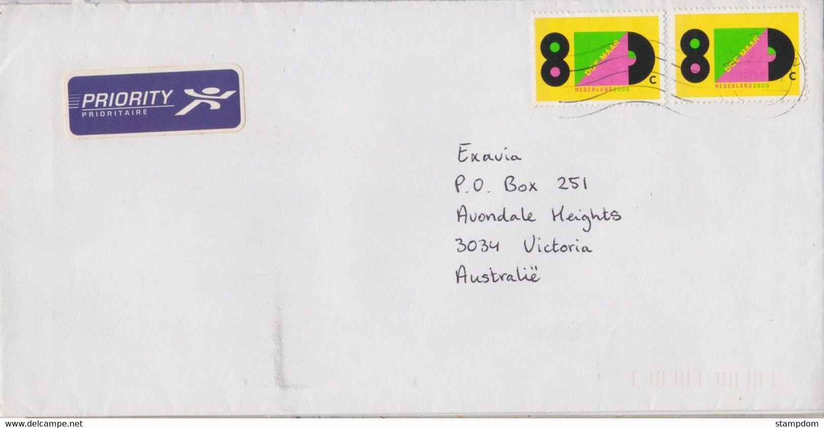 NETHERLANDS 2002 COVER To Australia @D7084L - Storia Postale