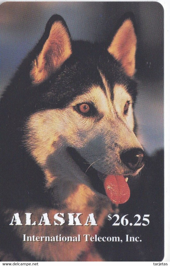 TARJETA CON CHIP DE ALASKA DE UN PERRO HUSKY DE TIRADA 1500 (CAN-DOG) - [2] Chip Cards