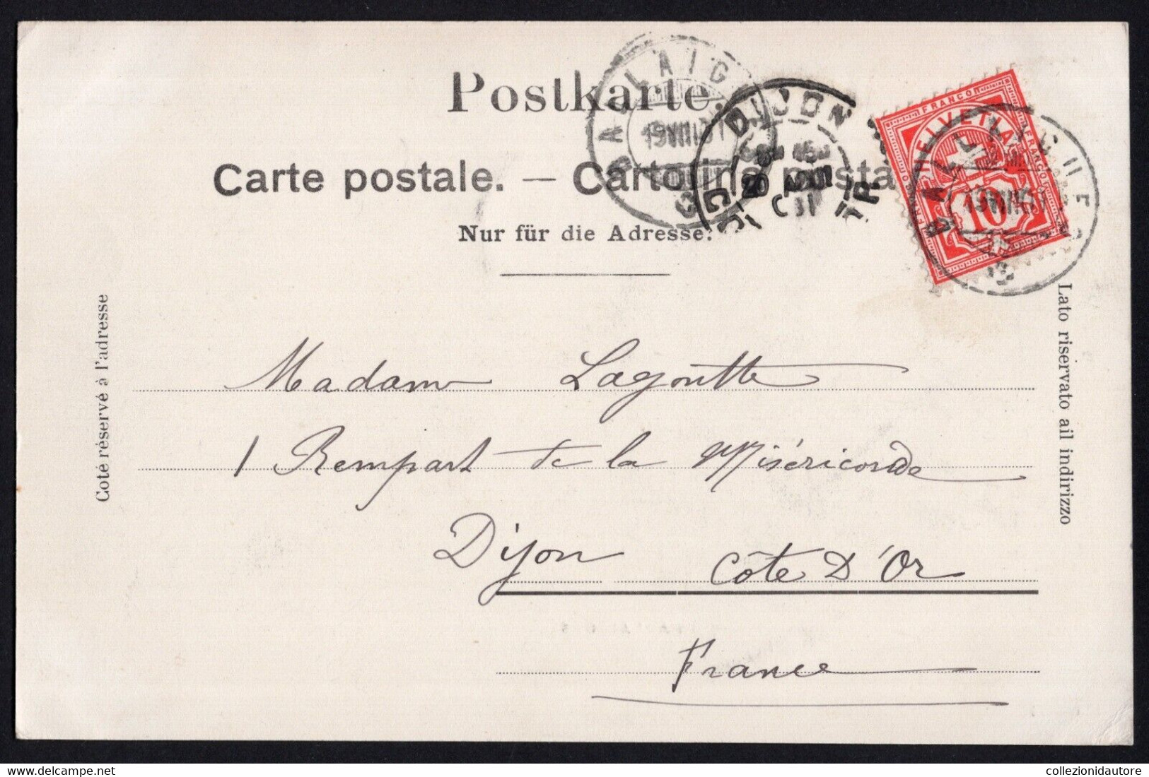 SWITZERLAND - BALLAIGUES - CARTOLINA FP SPEDITA PRIMO 900 - Ballaigues