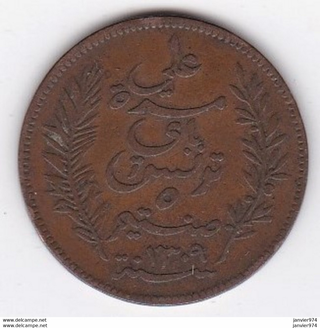 Tunisie Protectorat Français . 5 Centimes 1892 A , En Bronze - Tunesië