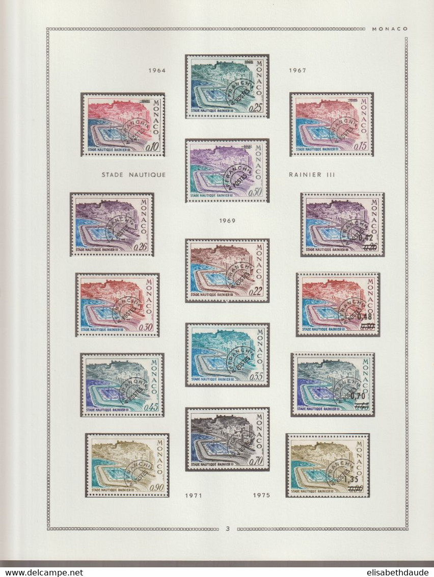 1961/1999 - MONACO - COLLECTION COMPLETE +BLOCS+POSTE AERIENNE+PREO.. ! 225 FEUILLES MOC ! **/* MNH/MLH -COTE > 5500 EUR