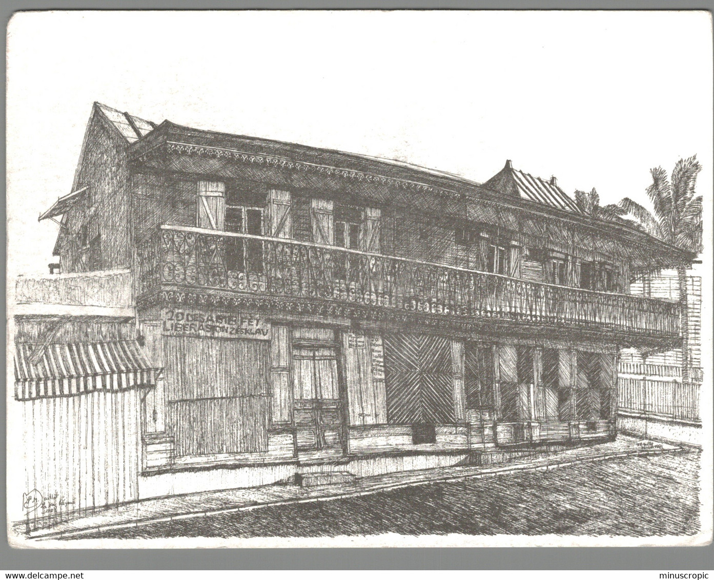 CPM - La Réunion - Jolie Maison Des Rues Pasteur Et De Paris Saint Denis - Saint Denis