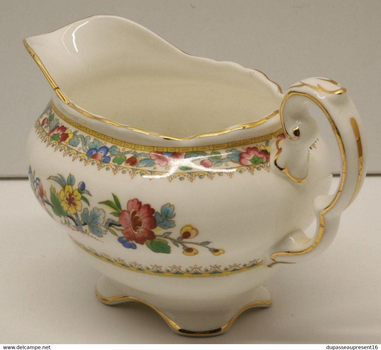 *JOLI ANCIEN POT A LAIT CREMIER PORCELAINE BONE CHINA COALPORT MING ROSE  E - Coalport