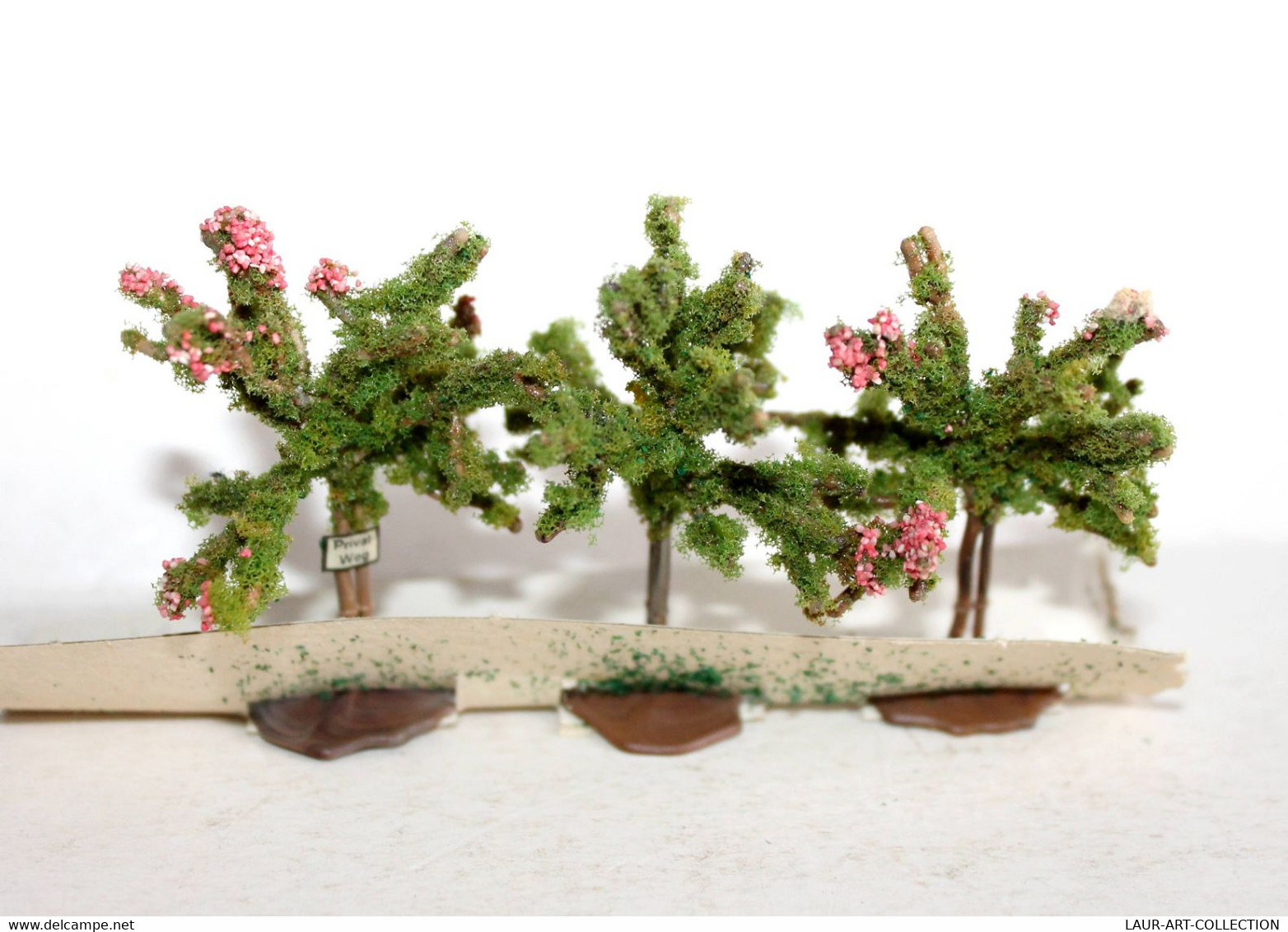 BUSCH - LOT De 3 ARBRE FLEUR, FRUIT FEUILLE MOUSSE DECOR PAYSAGE H:6cm MINIATURE - MODELISME FERROVIAIRE  (1712.74) - Decorazione