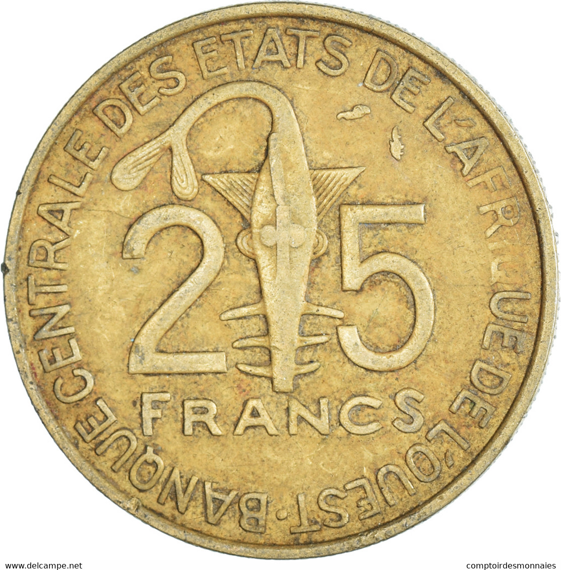 Monnaie, Communauté économique Des États De L'Afrique De L'Ouest, 25 Francs - Côte-d'Ivoire