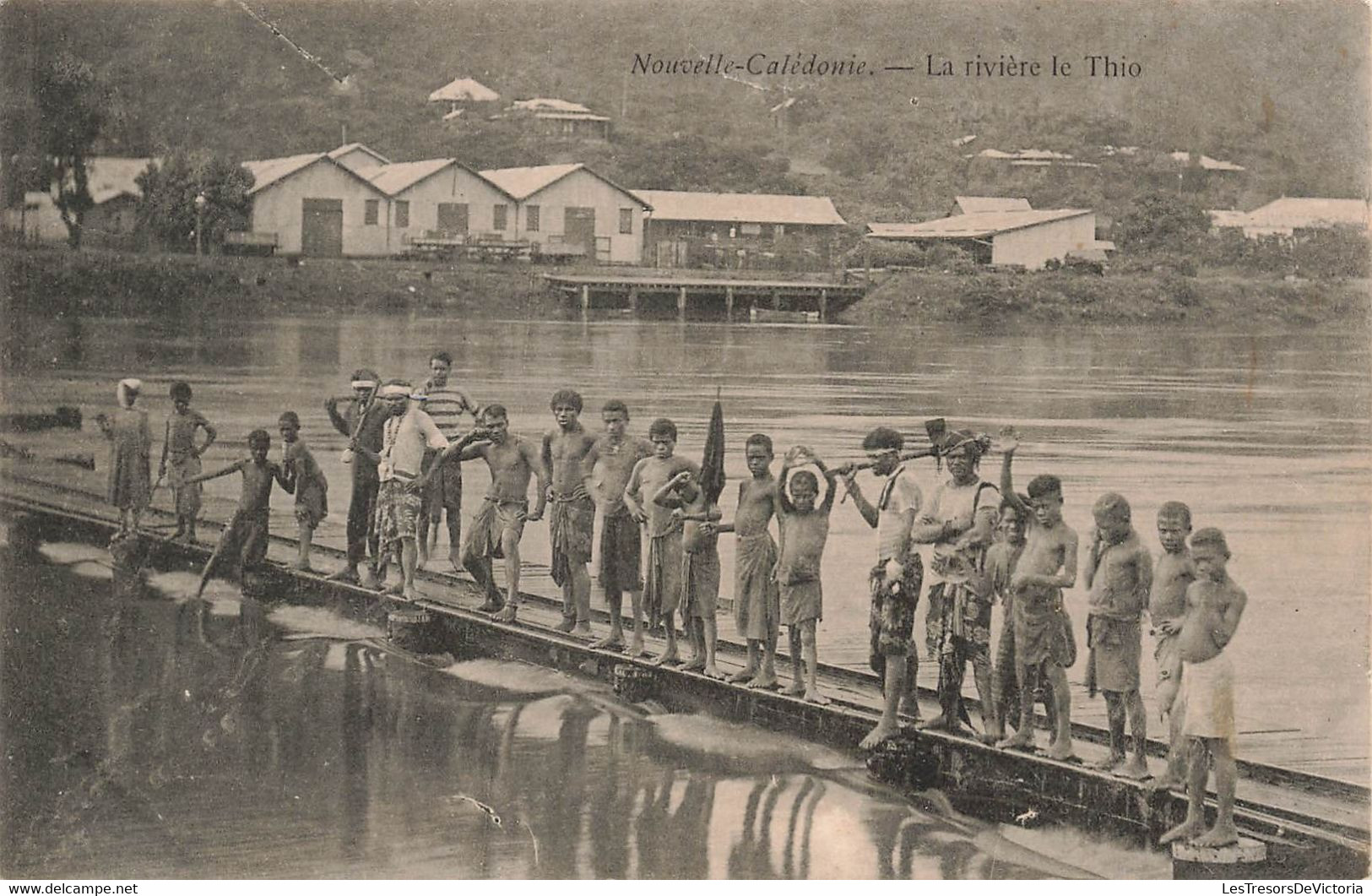 CPA NOUVELLE CALEDONIE - La Riviere Le Thio - Animé - Nuova Caledonia