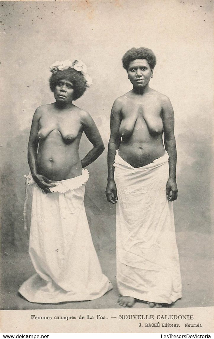 CPA NOUVELLE CALEDONIE - Femmes Canaques De La Foa - Femmes Seins Nus Et Avec Tissu Autour De La Taille - Raché Editeur - New Caledonia