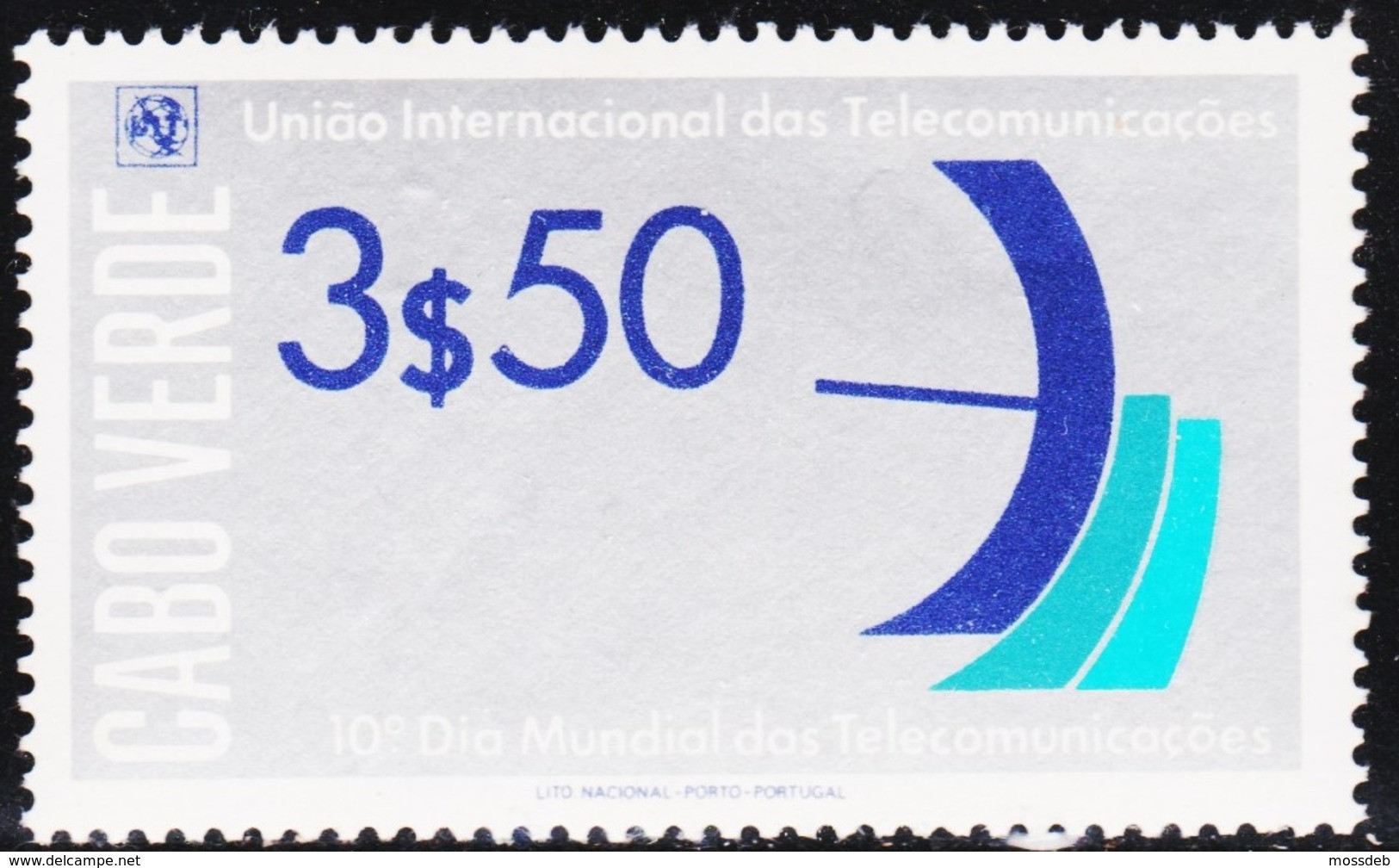 CABO VERDE 1978 DIA MUNDIAL DAS TELECOMUNICAÇÕES WORLD TELECOMMUNICATIONS DAY JOURNÉE MONDIALE DES TÉLÉCOMMUNICATIONS - Cap Vert