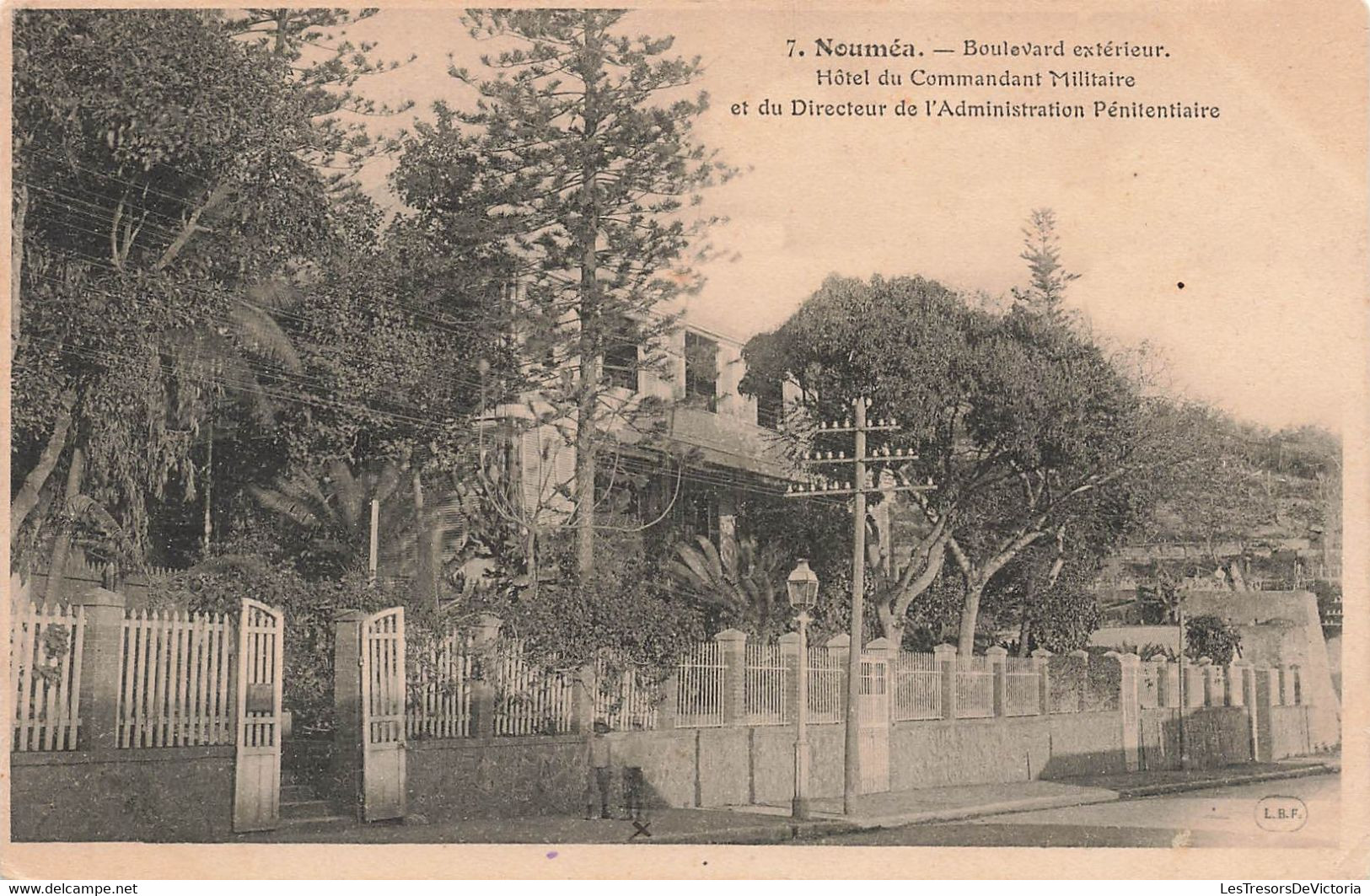 CPA NOUVELLE CALEDONIE - Noumea - Boulevard Exterieur - Hotel Du Commandant Militaire Et Du Dir De L'admin Penitentiaire - Nueva Caledonia