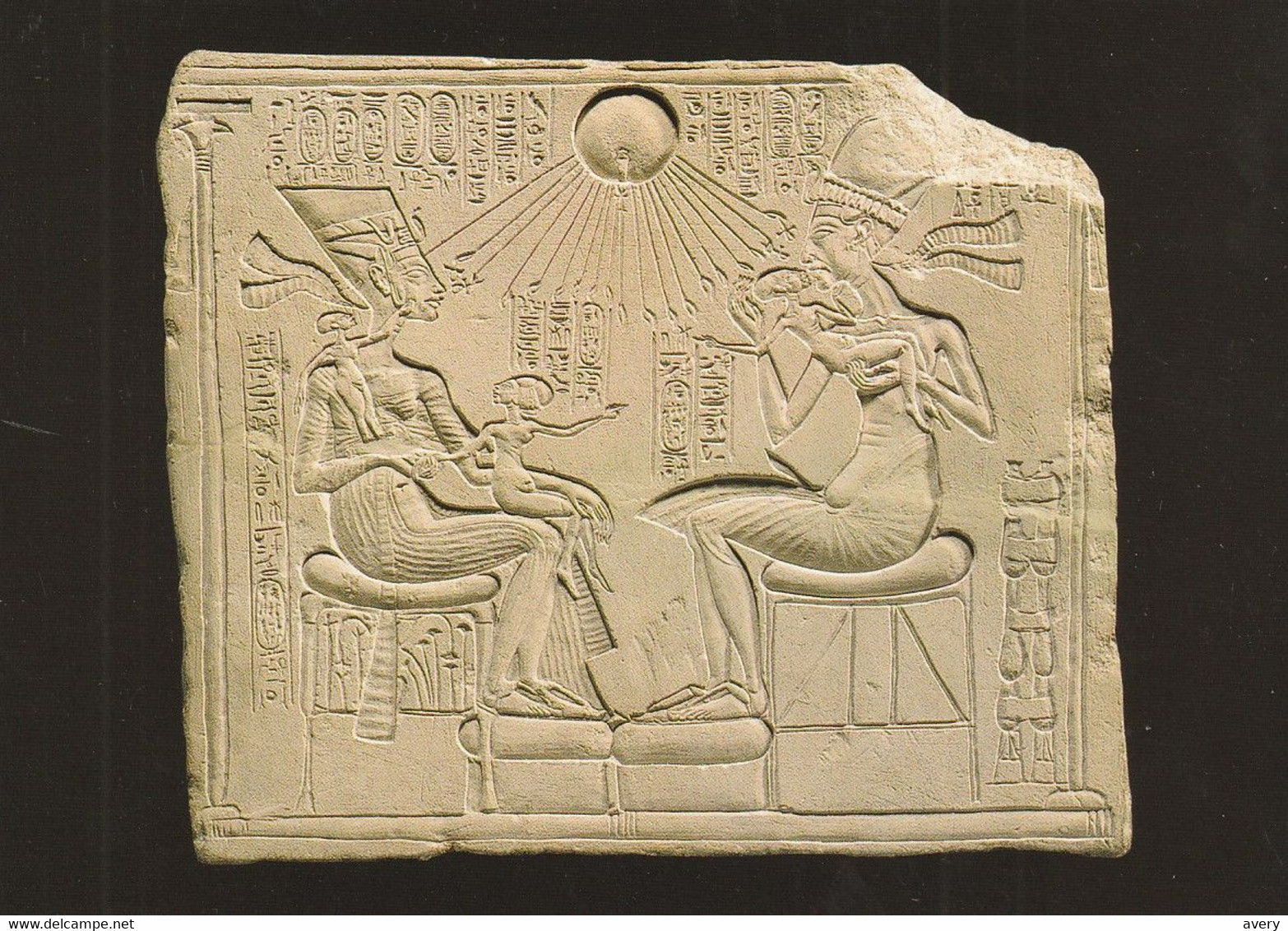 Relief Of Royal Family  Dynasty 18, Reign Of Akhenaten 1350-1334 B. C. Agyptisches Museum, Berlin - Sculptures