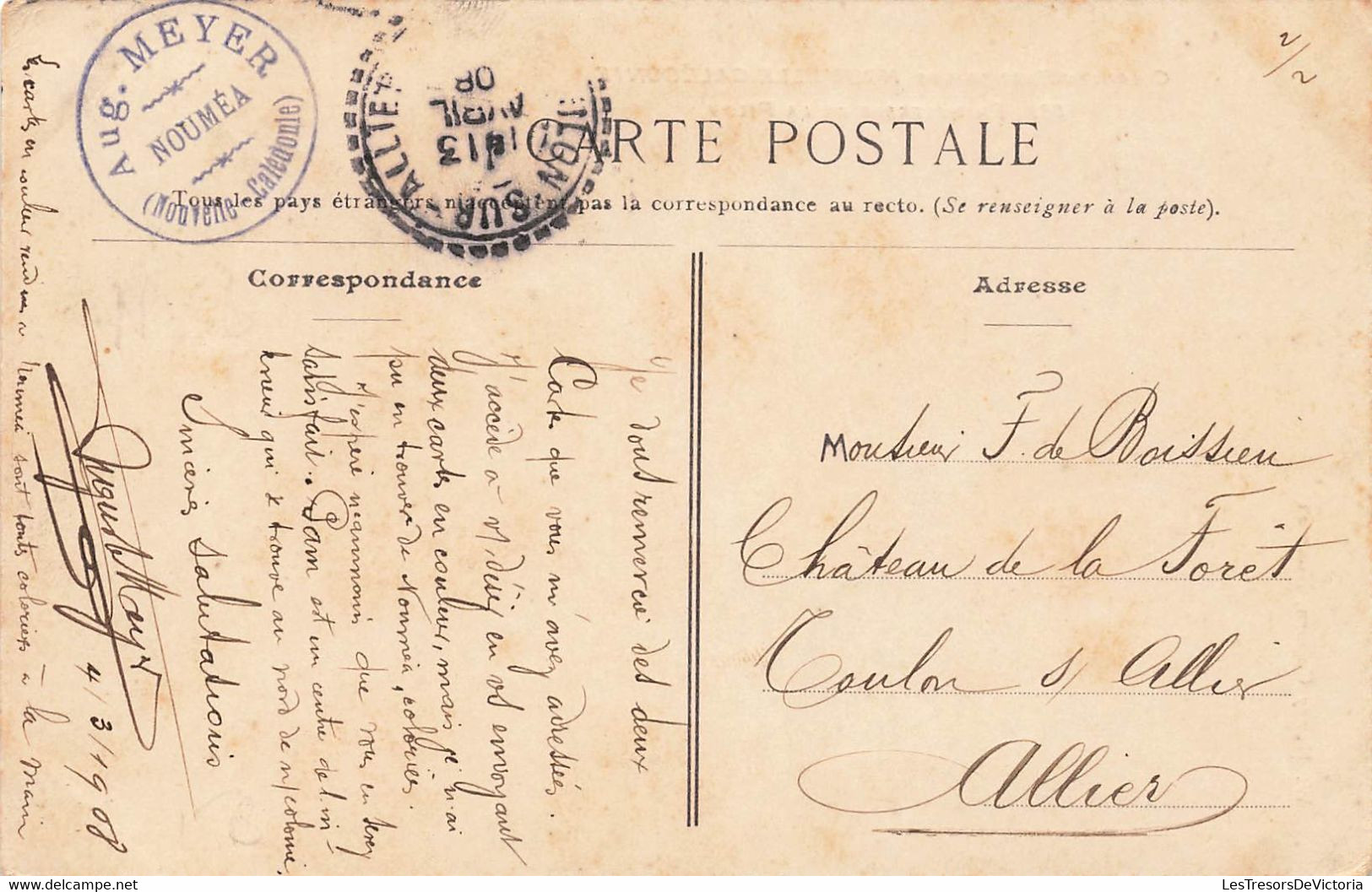 CPA NOUVELLE CALEDONIE - Briqueterie De La Pilou - Henry Caporn - Colorisé - Rare - 1908 - Nueva Caledonia