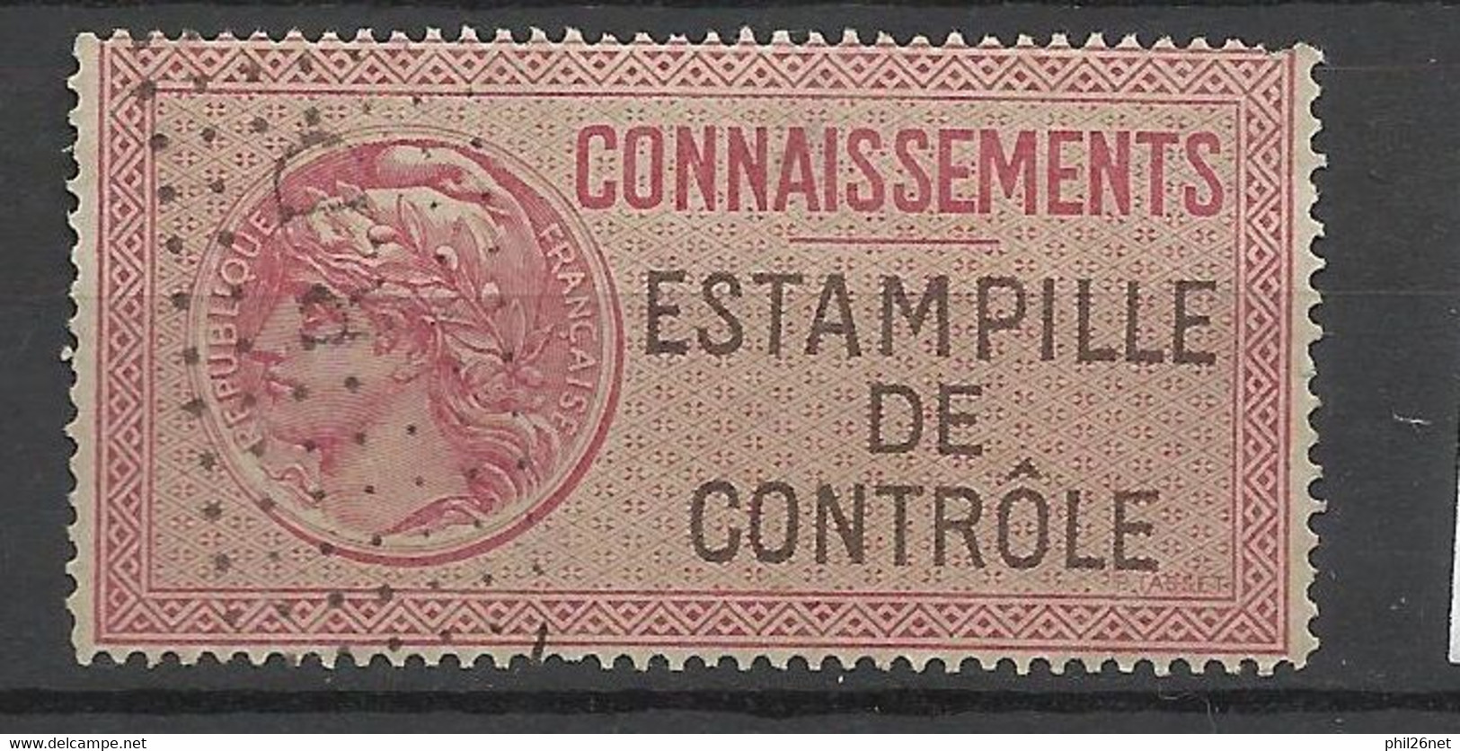 France  Fiscal Connaissement Estampille De Contrôle N°  19A   Oblitéré  B/TB      Voir Scans  Soldé ! ! ! - Stamps