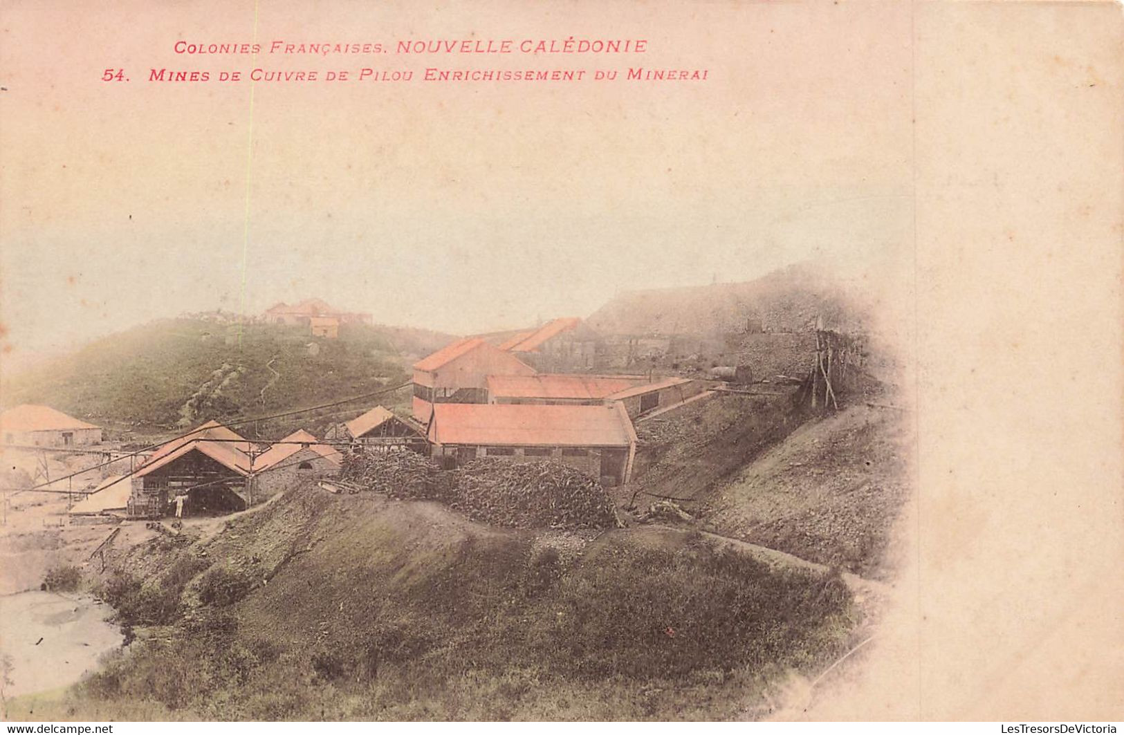 CPA NOUVELLE CALEDONIE - Mines De Cuivre De Pilou Enrichissement Du Minerai  - Colorisé - Rare - - Nouvelle-Calédonie