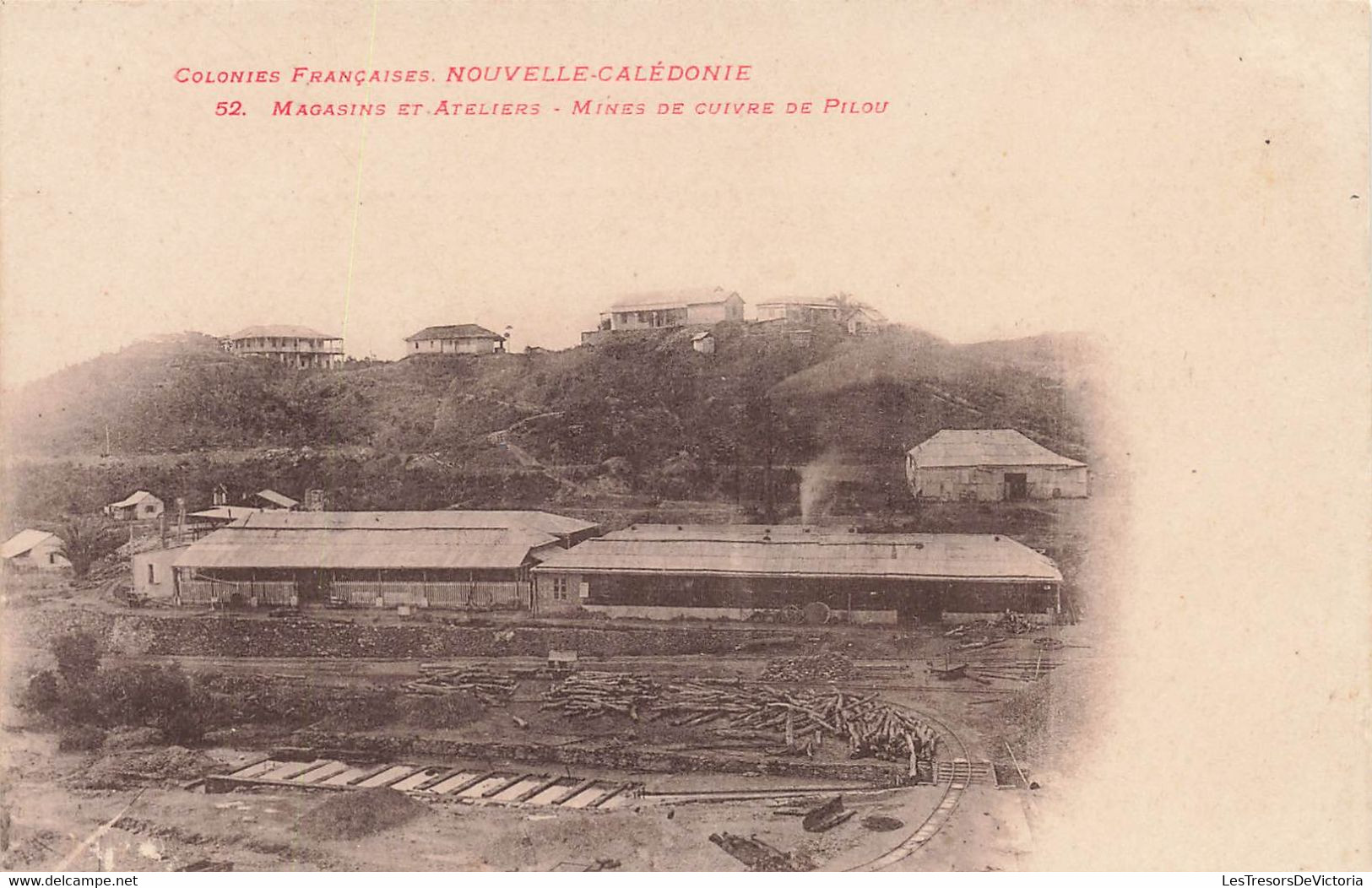 CPA NOUVELLE CALEDONIE - Magasins Et Ateliers - Mines De Cuivre De Pilou - Nouvelle-Calédonie