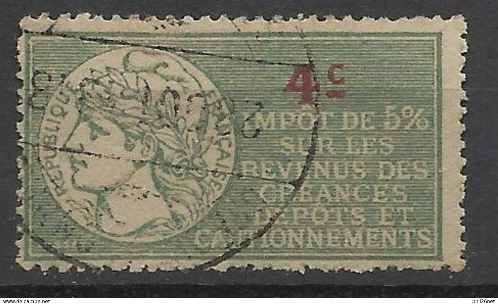 France  Fiscal Impôt Sur Les Revenus N° 6   Oblitéré  B/TB      Voir Scans  Soldé ! ! ! - Stamps