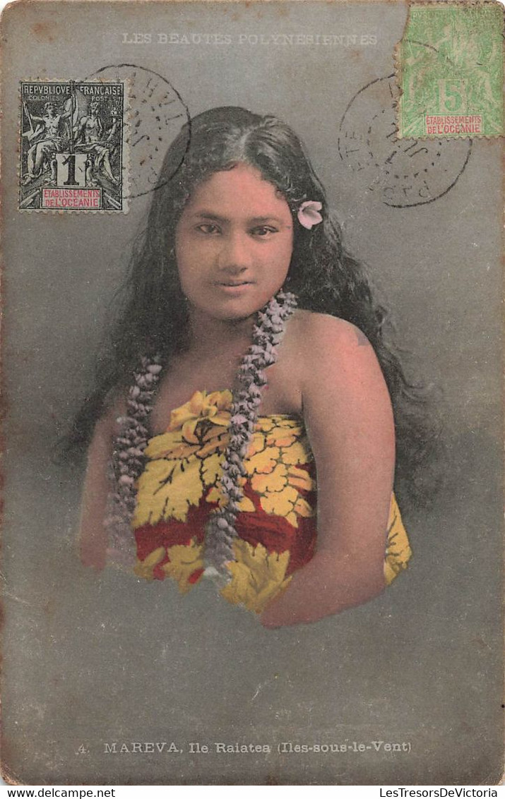 CPA TAHITI - Les Beautés Polynesiennes - Mareva - Ile Raiatea - Iles Sous Le Vent - Colorisé - Tahiti