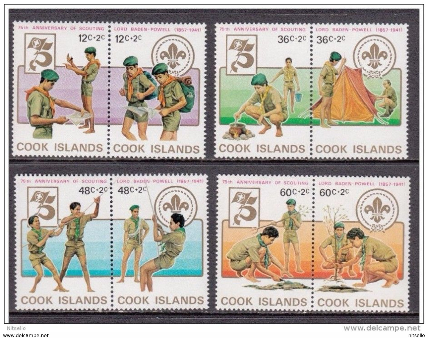 LOTE 1528   ///  (C210)    ISLAS COOK 1983   MICHEL Nº  869/76  **MNH  ///  CATALOG./COTE: 10€ - Cook