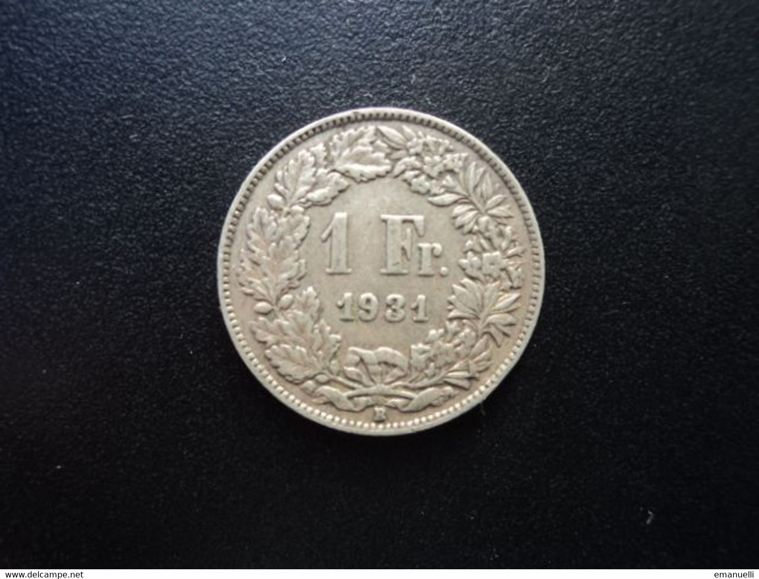 SUISSE : 1 FRANC  1931 B *   KM 24      TTB - 1 Franc