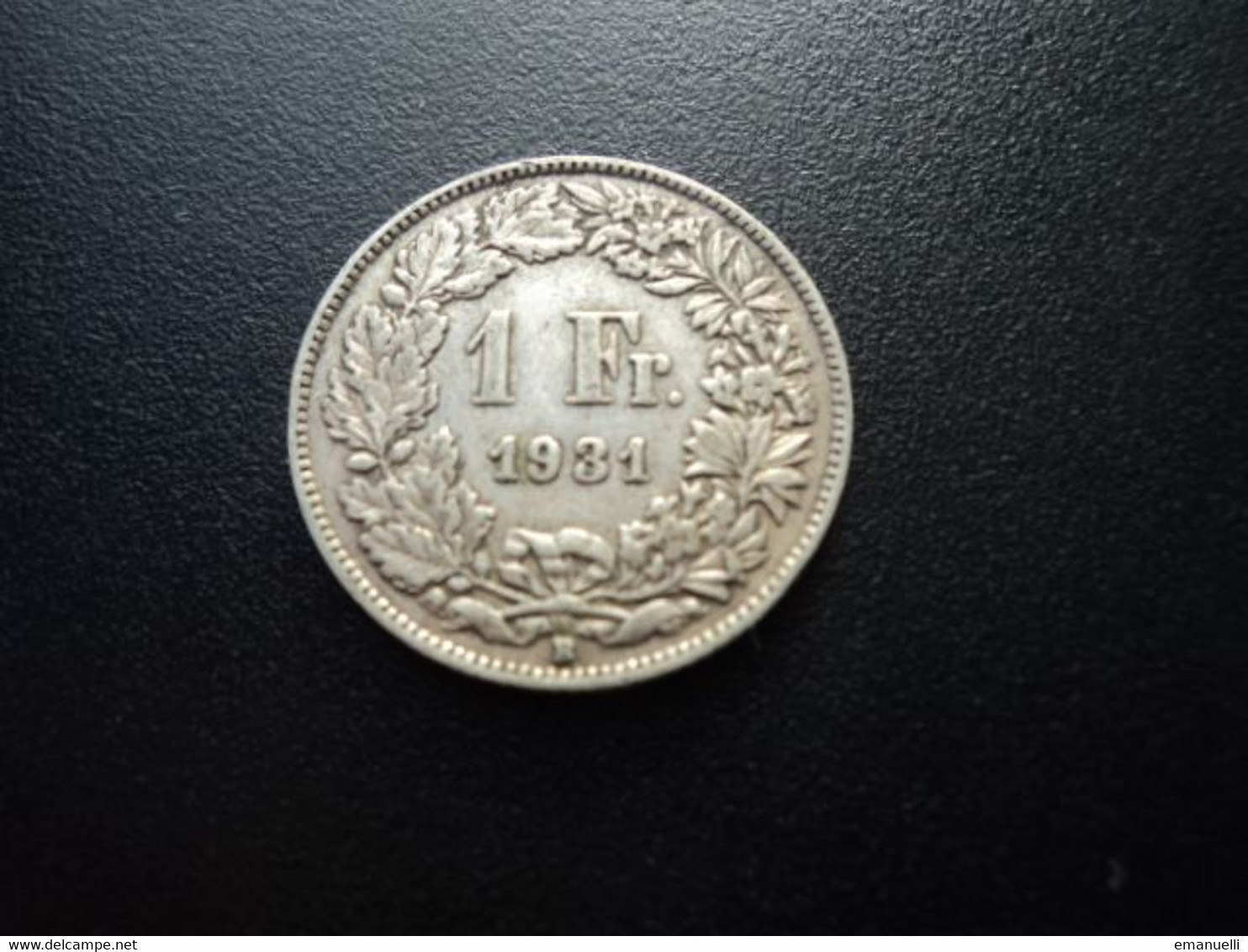 SUISSE : 1 FRANC  1931 B *   KM 24      TTB - 1 Franken