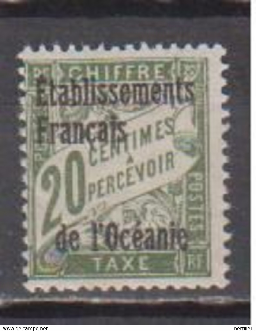 OCEANIE        N°  YVERT TAXE 3  NEUF AVEC CHARNIERES ( CHARN 1/34 ) - Timbres-taxe