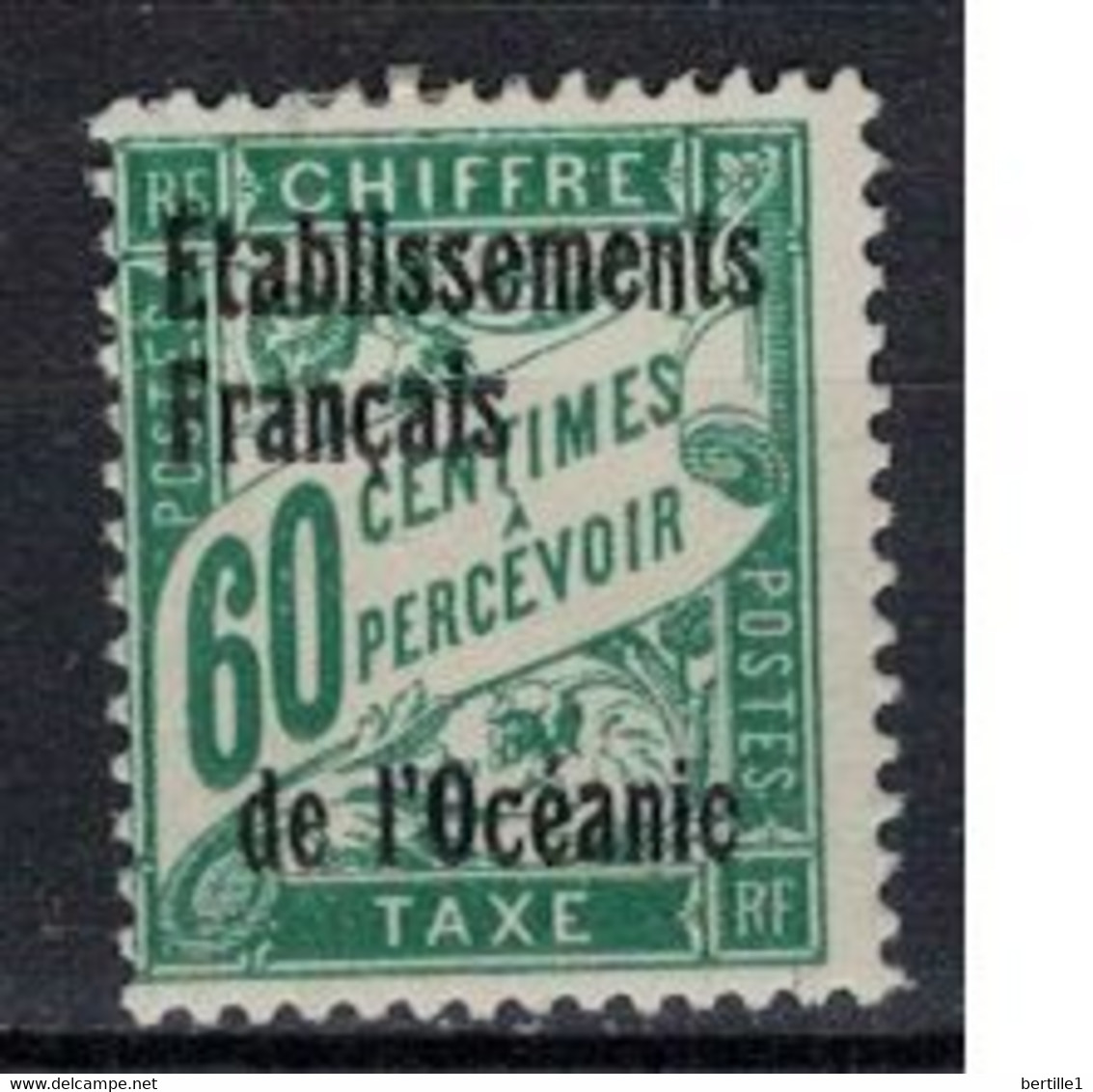 OCEANIE        N°  YVERT TAXE 6  NEUF AVEC CHARNIERES ( CHARN 1/34 ) - Timbres-taxe