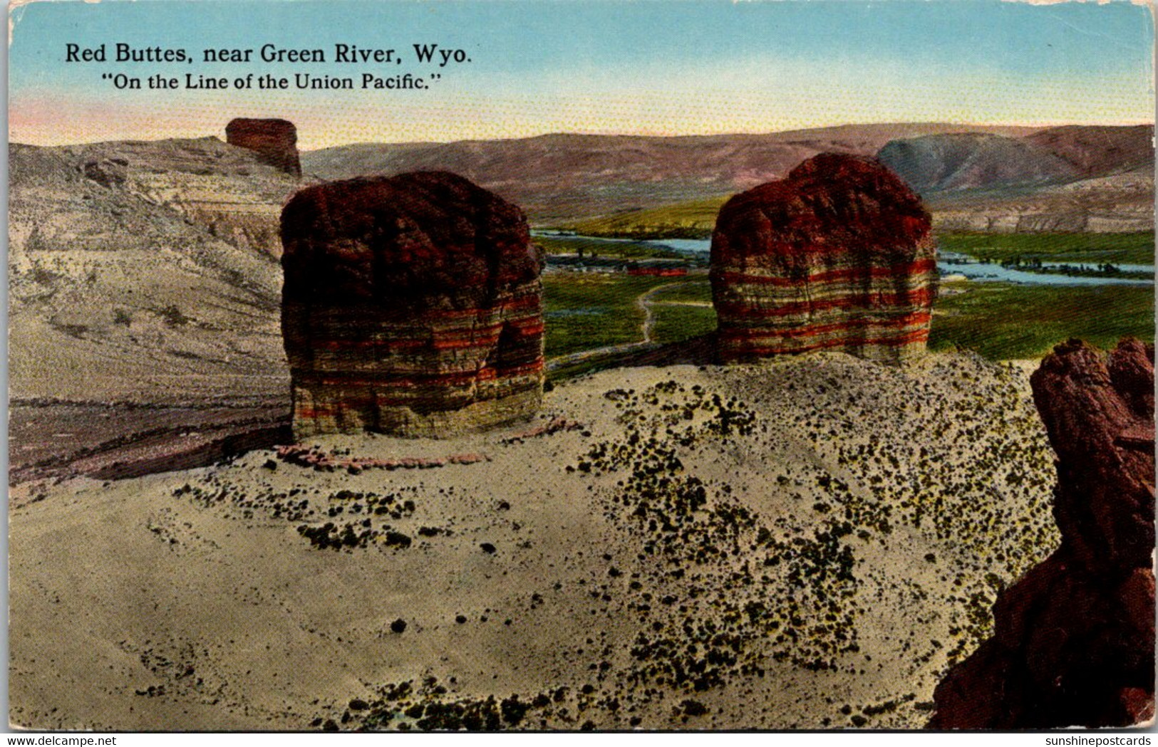 Wyoming Red Buttes Near Green River 1920 - Green River