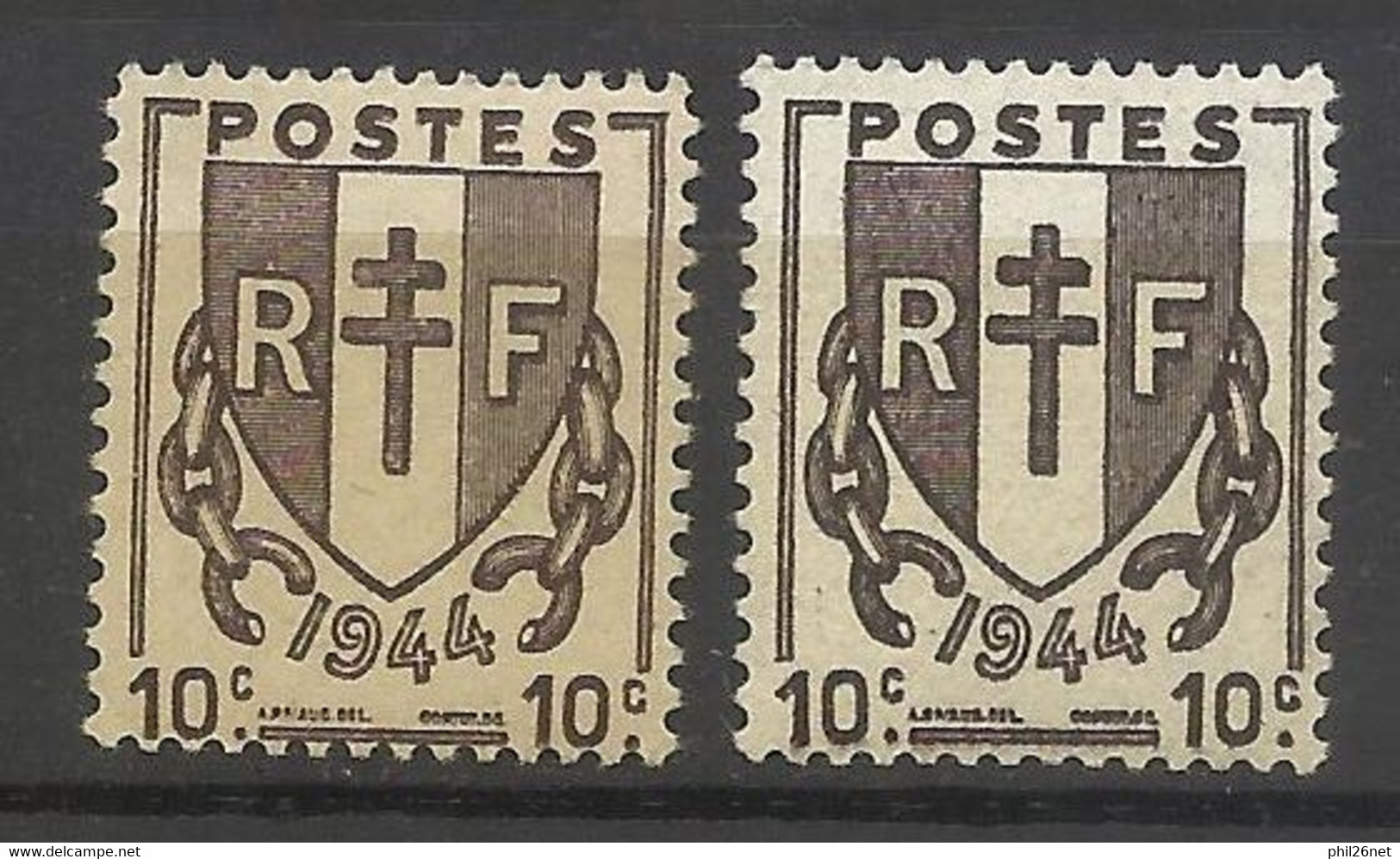 France Petites Variétés N° 670 Brun Noir Et 670 Brun Clair     Neufs  * *  B/ TB  Voir Scans Soldes ! ! ! - Ungebraucht