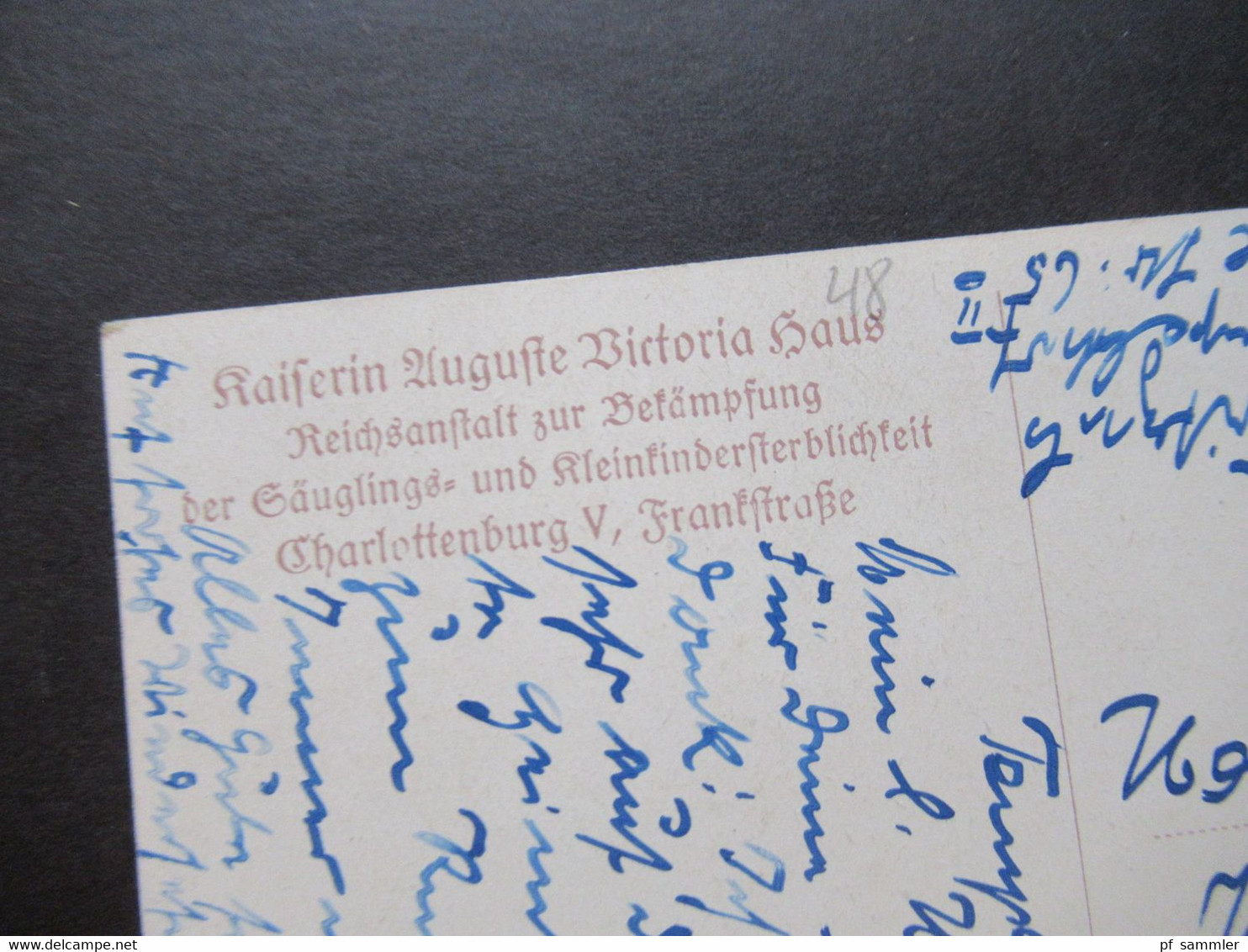 Berlin 1953 Berliner Bauten Nr.48 EF Auf Postkarte "Tragt Alle Bei Zum Kinderschutz" Fern PK Per Luftpost Postlagernd - Brieven En Documenten