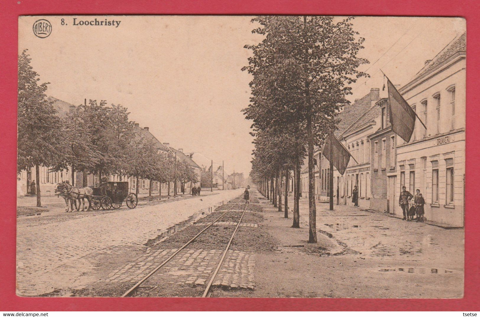 Lochristi ...een Straat - 1928 ( Verso Zien ) - Lochristi