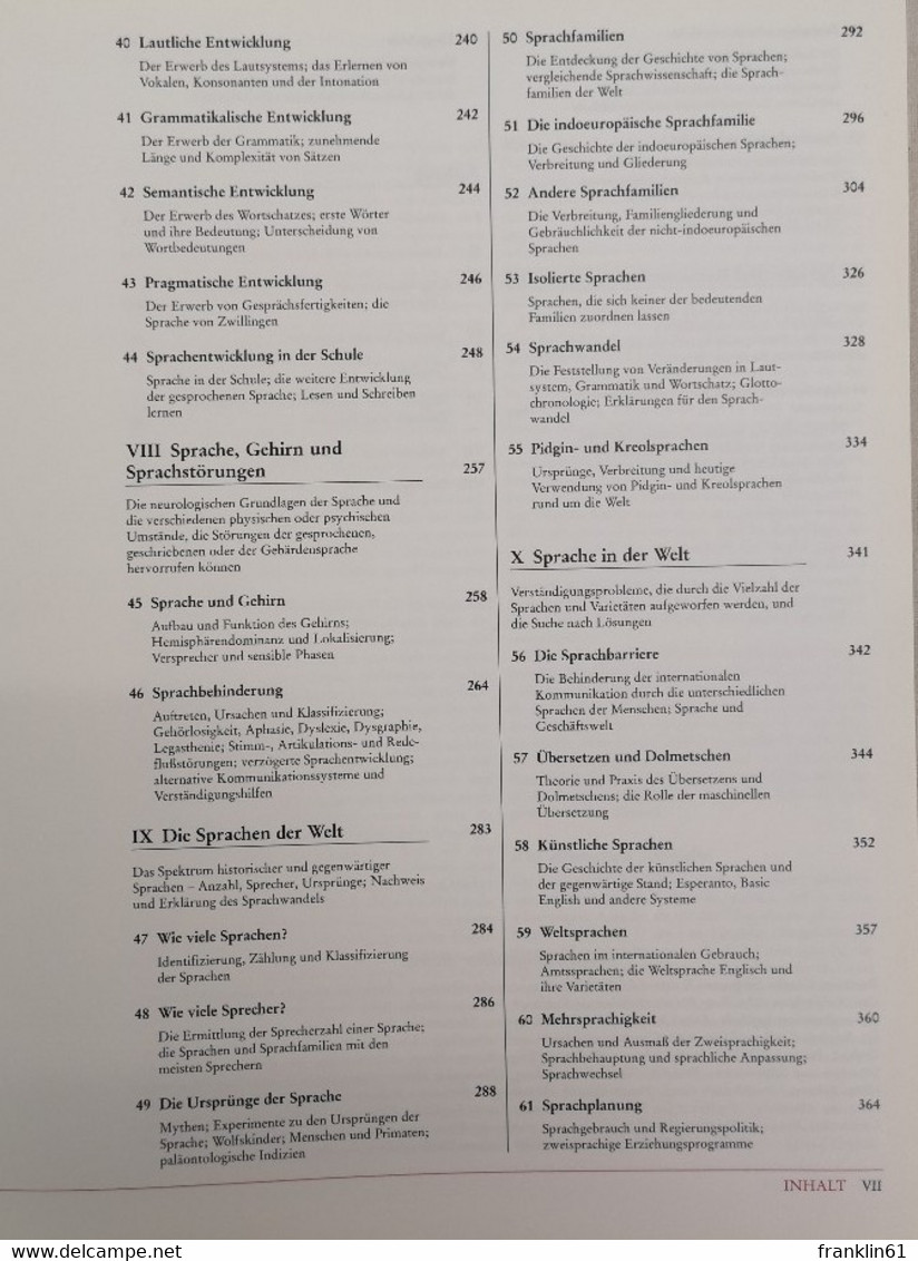 Die Cambridge-Enzyklopädie Der Sprache. - Glossaries