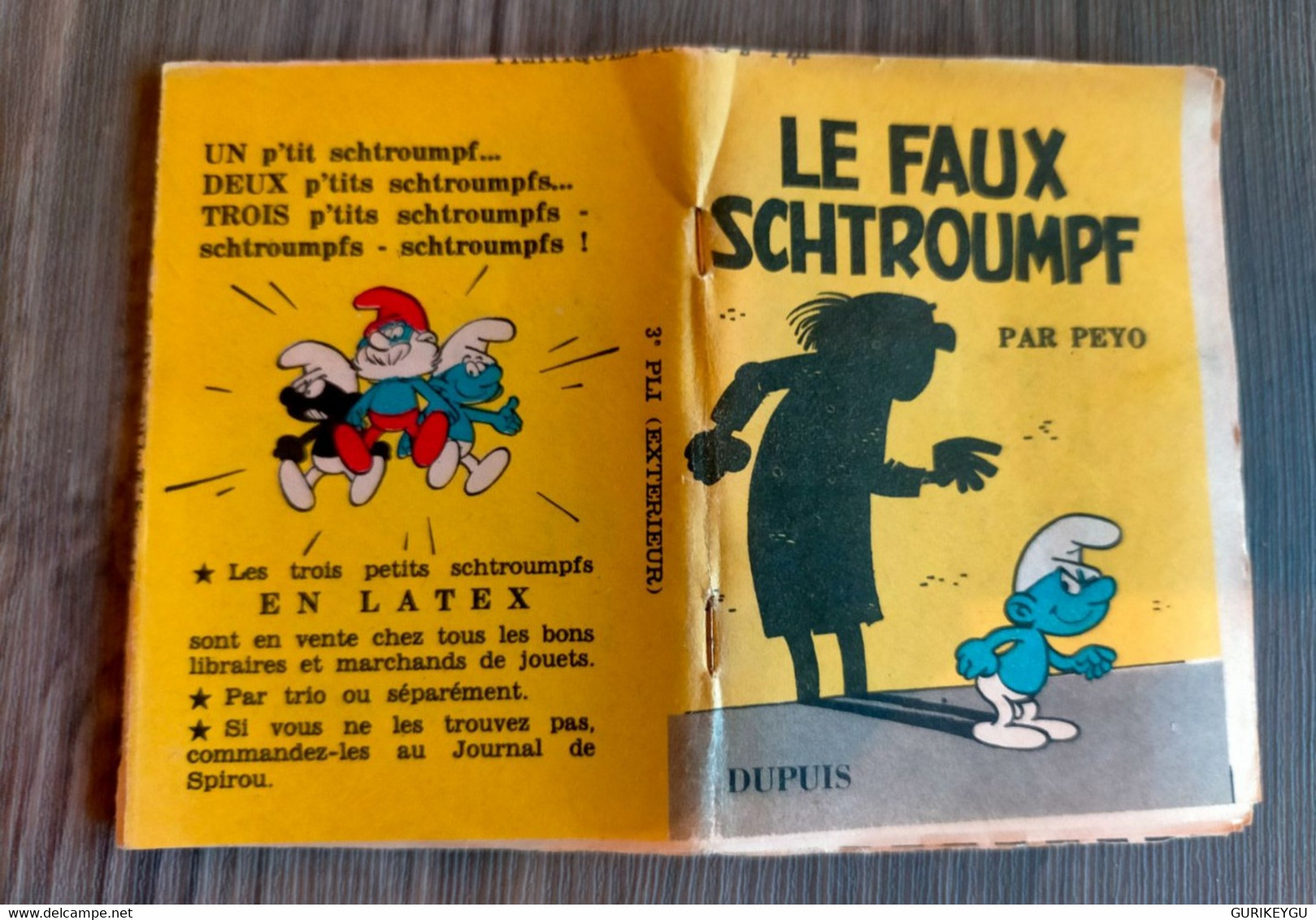 Mini-récit Spirou N° 68 LE FAUX SCHTROUMPF Par PEYO Sur 48 Pages  TBE - Schtroumpfs, Les