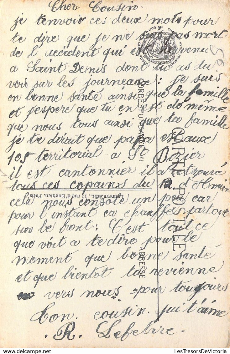 CPA CATASTROPHE - La Catastrophe De Saint Denis - Carrefour Du Barrage De Saint Denis Après L'explosion - Catastrophes