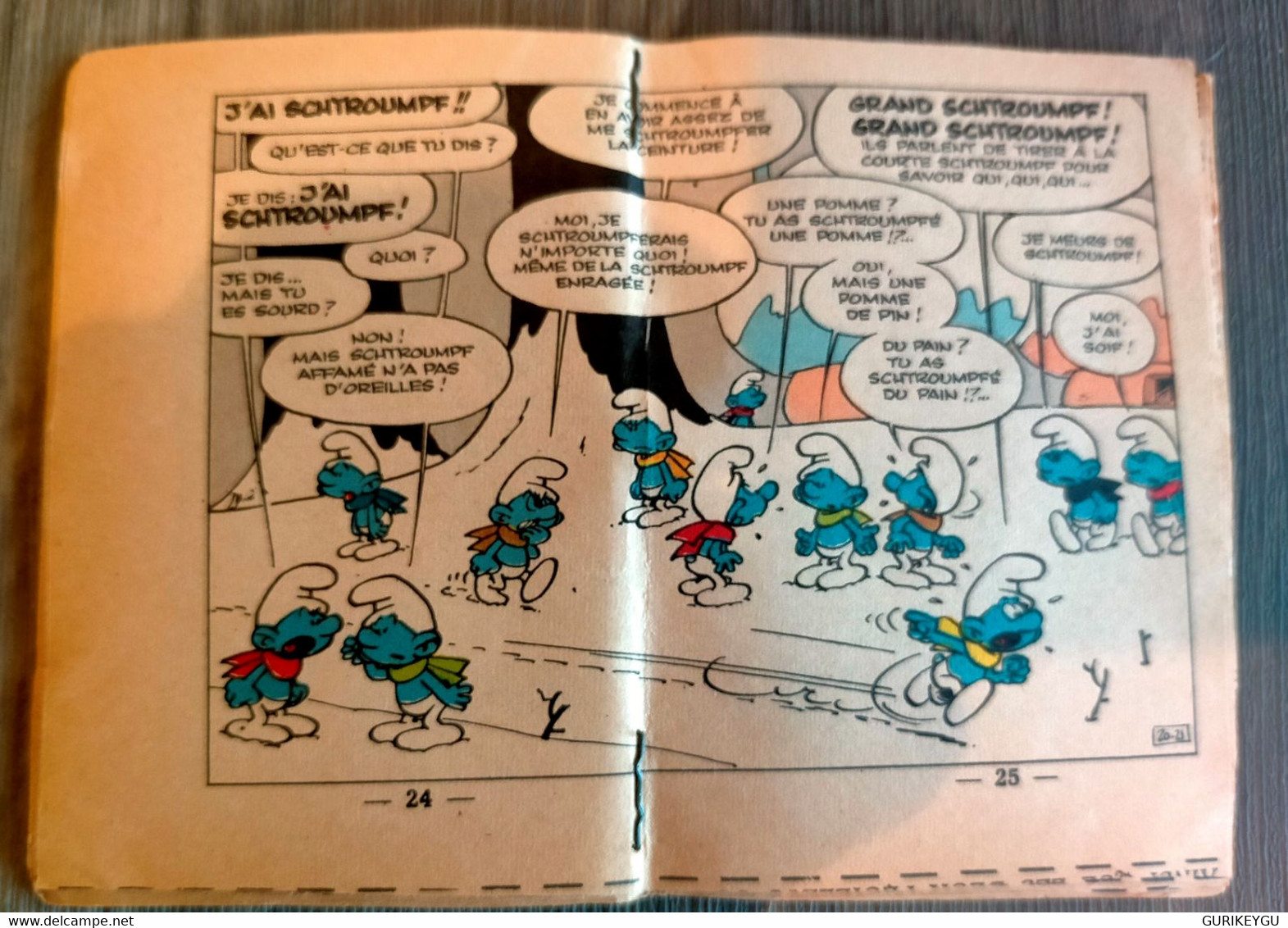 Spirou 1235 Mini-récit  N° 91 BIS De 1961 LA FAIM DES SCHTROUMPFS  Par PEYO Sur 48 Pages  TBE - Schtroumpfs, Les