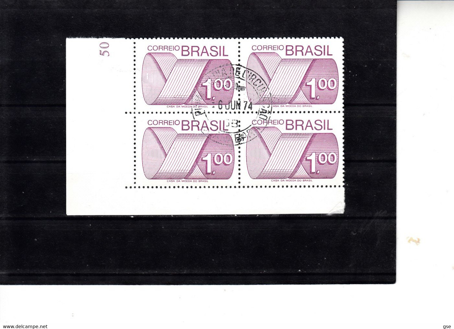 BRASILE  1974 -  Yvert  1109°  (x 4)  - Serie Corrente - Oblitérés