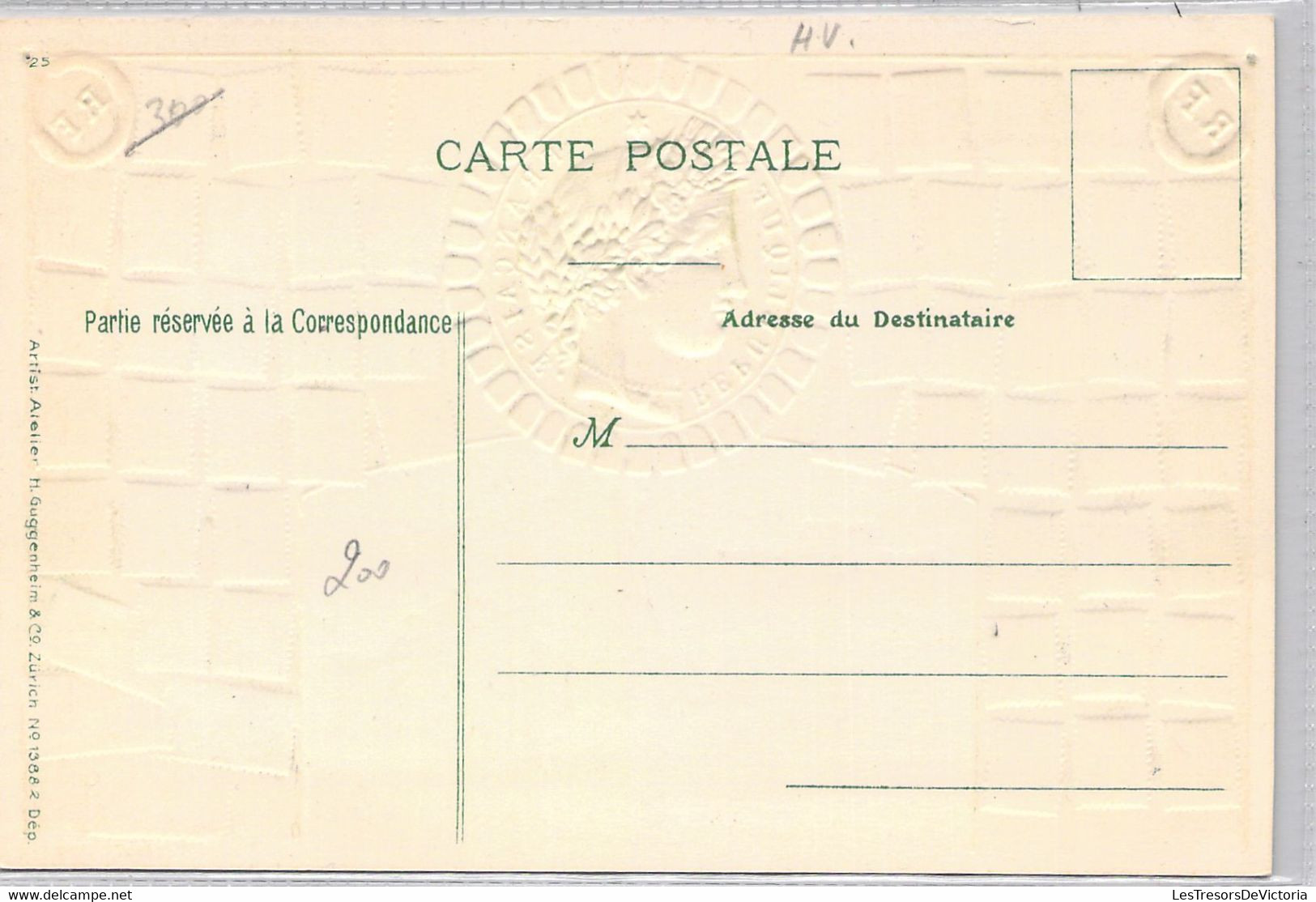 CPA PARIS - Timbre Souvenir De La France - Paris Place De La République - 14907 13882 - Briefmarken (Abbildungen)