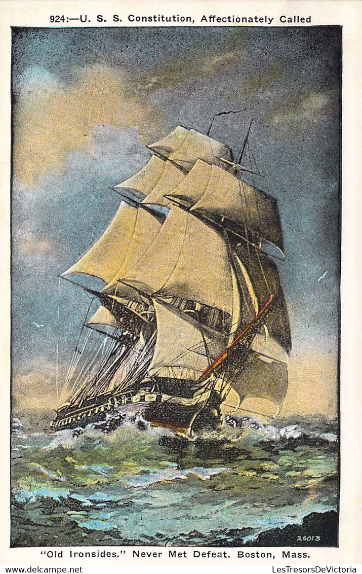 CPA TRANSPORT - Bateau - Illustration Of Affectionately Called - Old Ironside - Warships