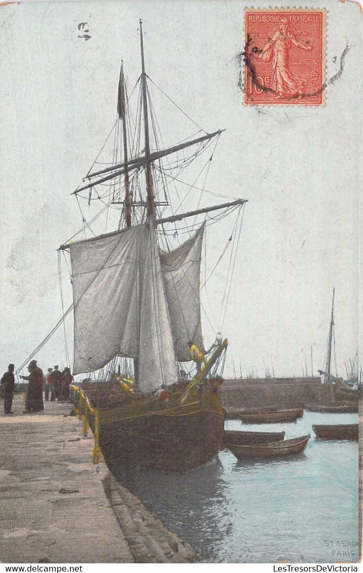 CPA TRANSPORT - Bateau - Représentation D'un Voilier Colorisé - Staerck Paris - Segelboote